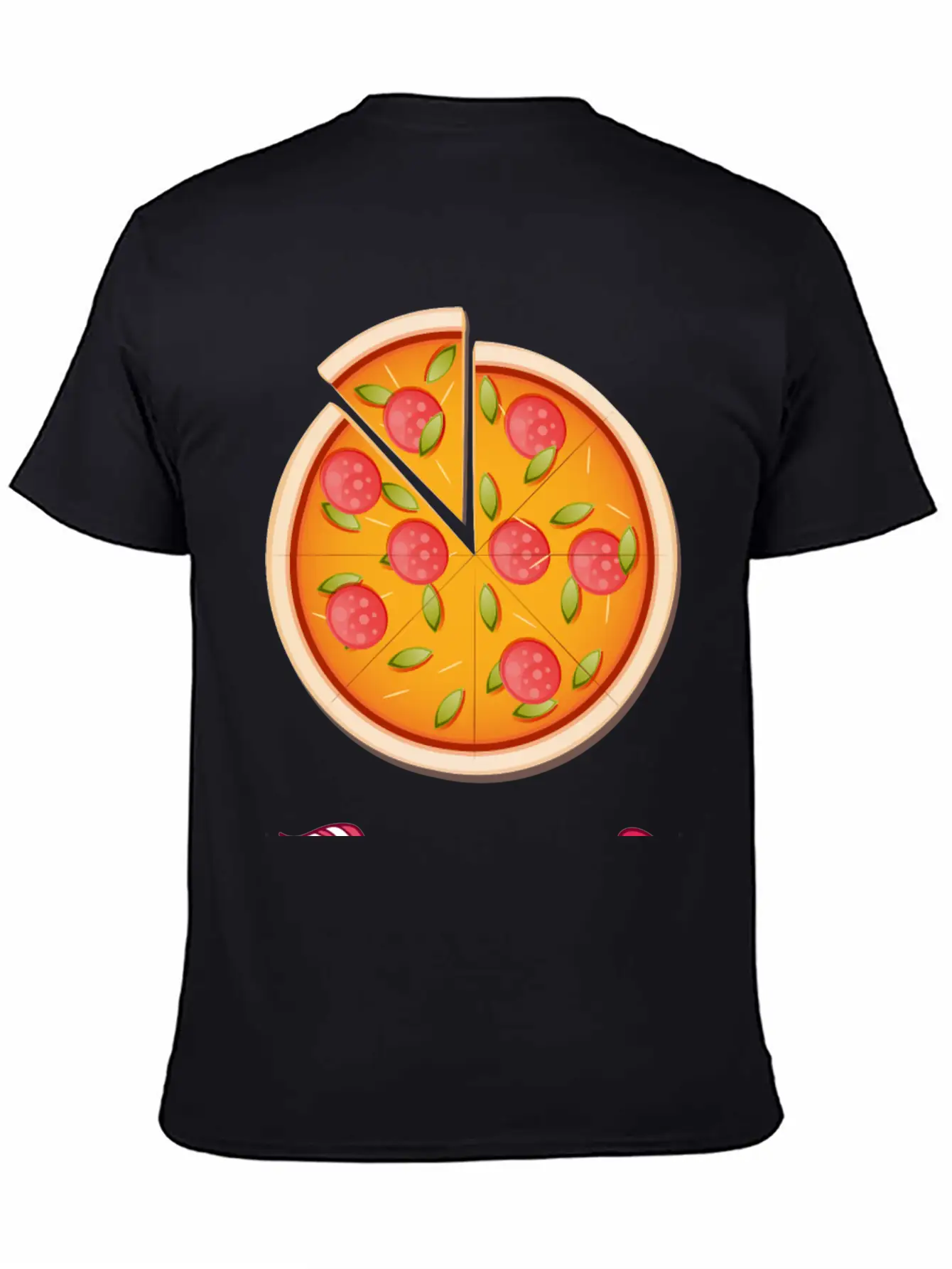PIZZA Is My Valentine - Arrow Pointing Left Stylish Everyday T-Shirt – Unisex Basic Cotton Tee