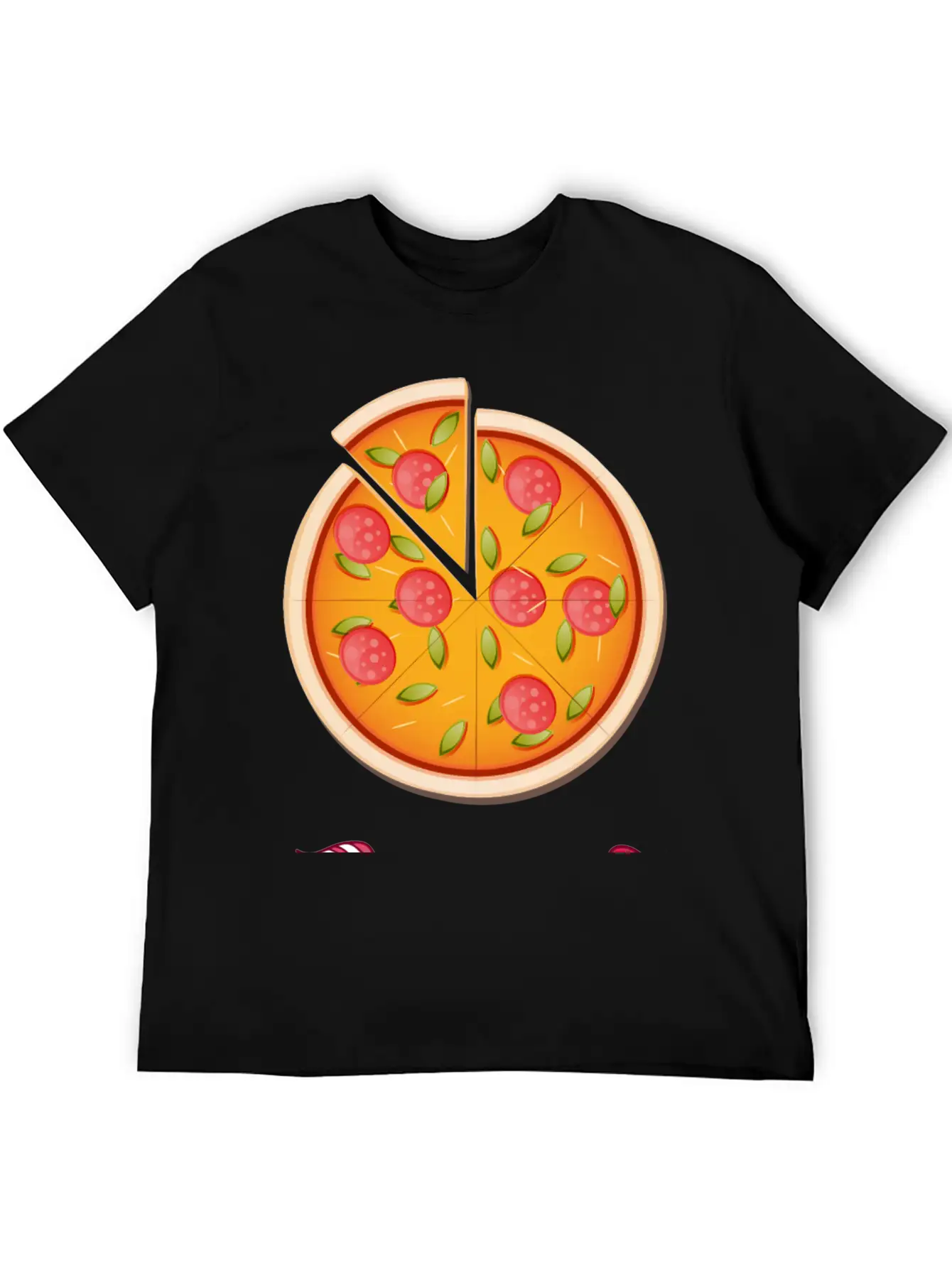 PIZZA Is My Valentine - Arrow Pointing Left Stylish Everyday T-Shirt – Unisex Basic Cotton Tee