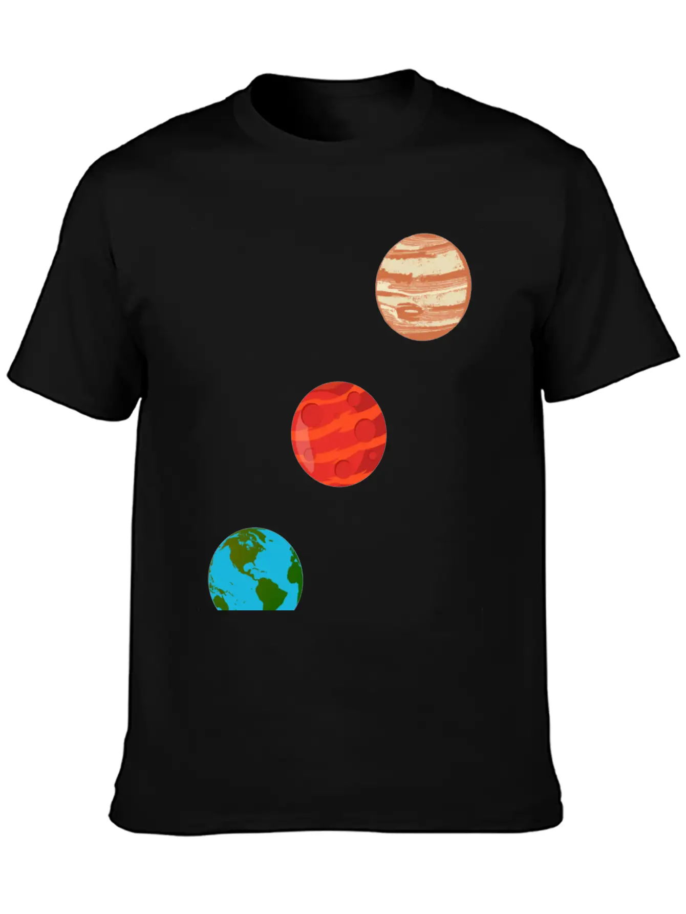 PLANETS Stylish Everyday T-Shirt – Unisex Basic Cotton Tee