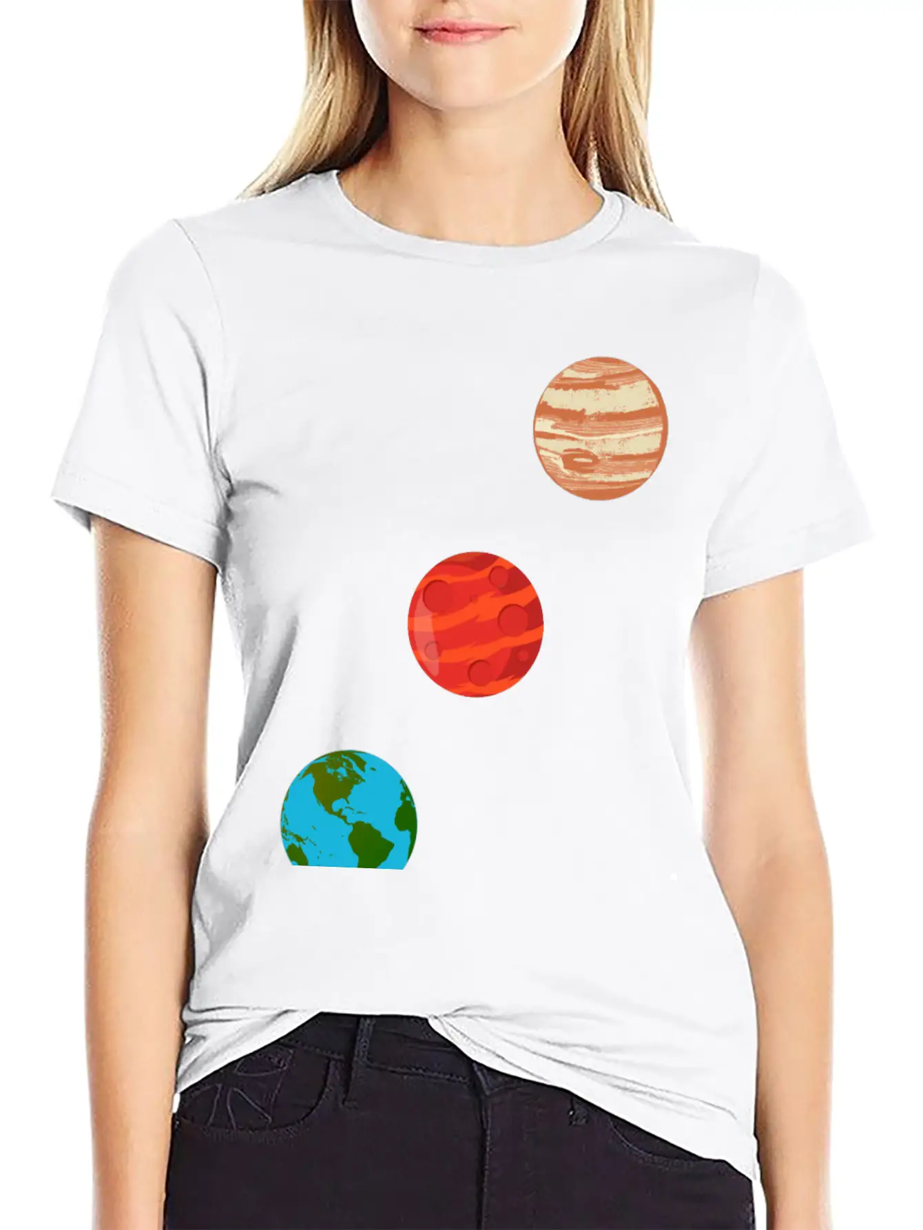 PLANETS Stylish Everyday T-Shirt – Unisex Basic Cotton Tee