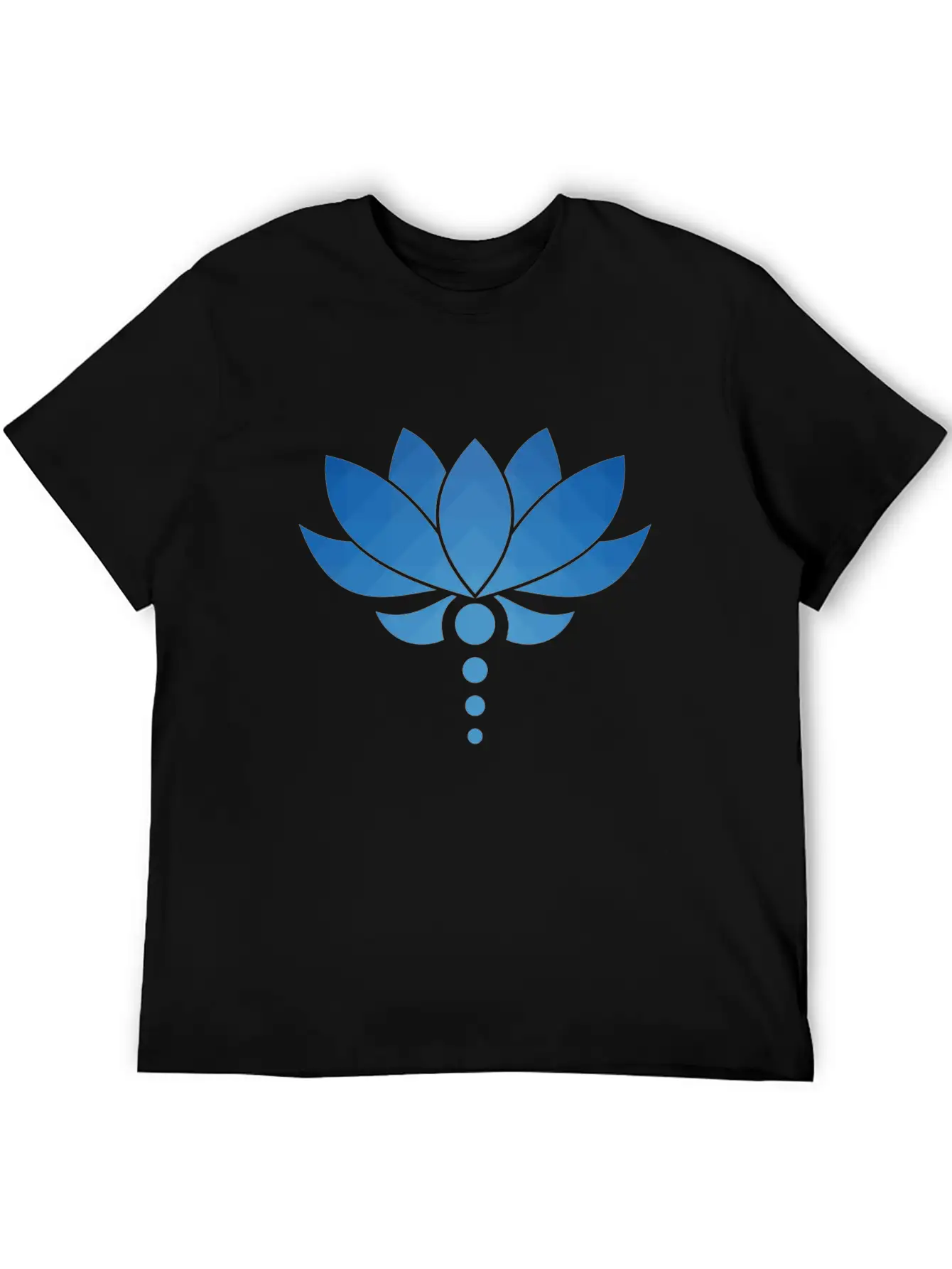 Plant - Flower - Blossom - Lotus - Polygon Basic Graphic T-Shirt – Daily Comfort In Soft Cotton