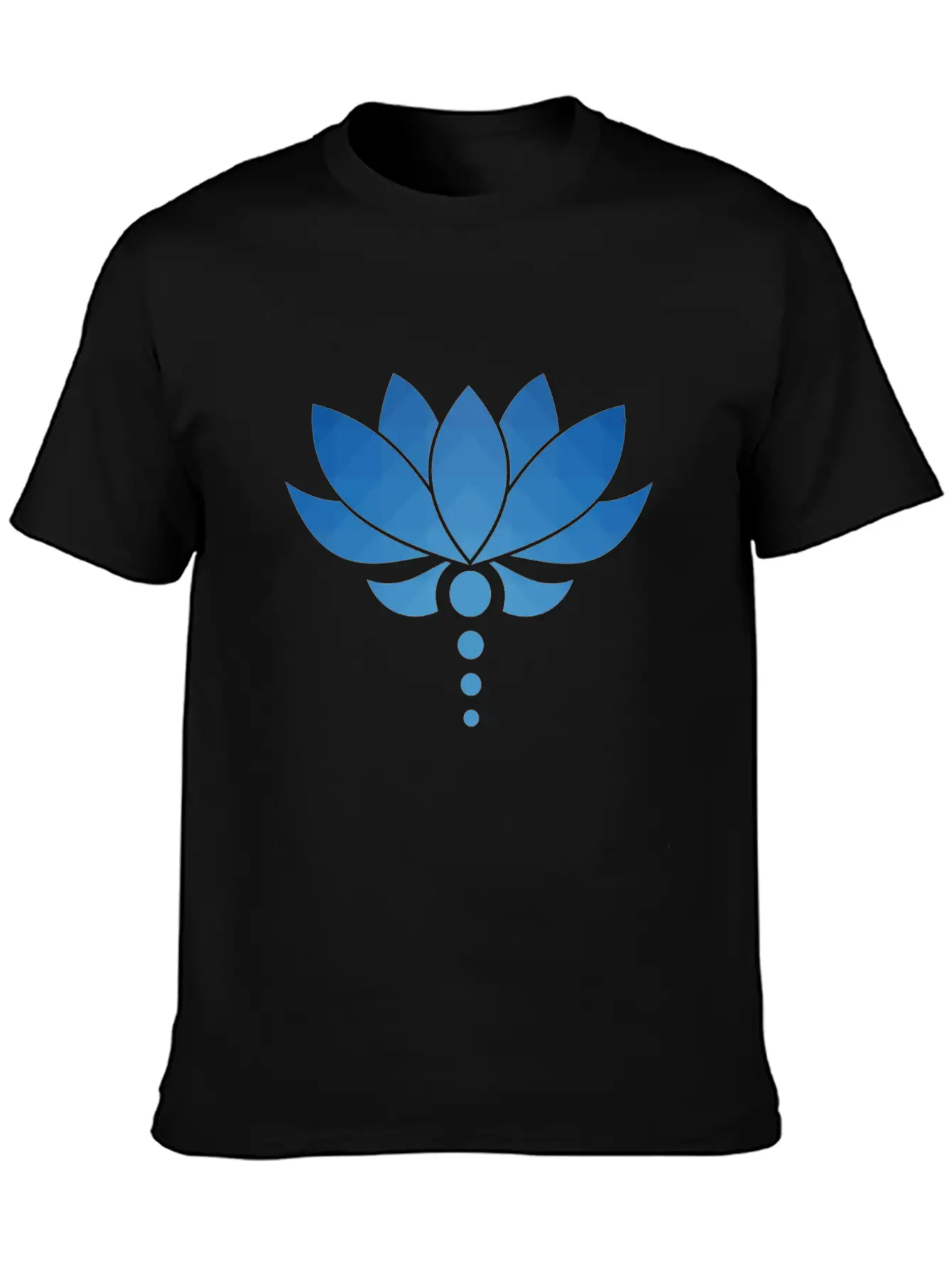 Plant - Flower - Blossom - Lotus - Polygon Basic Graphic T-Shirt – Daily Comfort In Soft Cotton