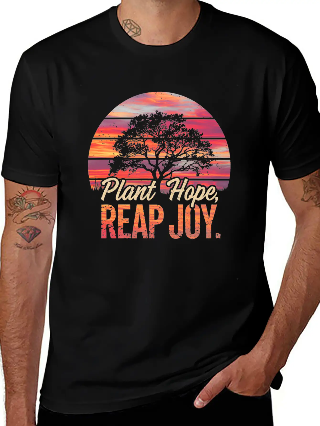 Plant Hope, Reap Joy Stylish Everyday T-Shirt – Unisex Basic Cotton Tee