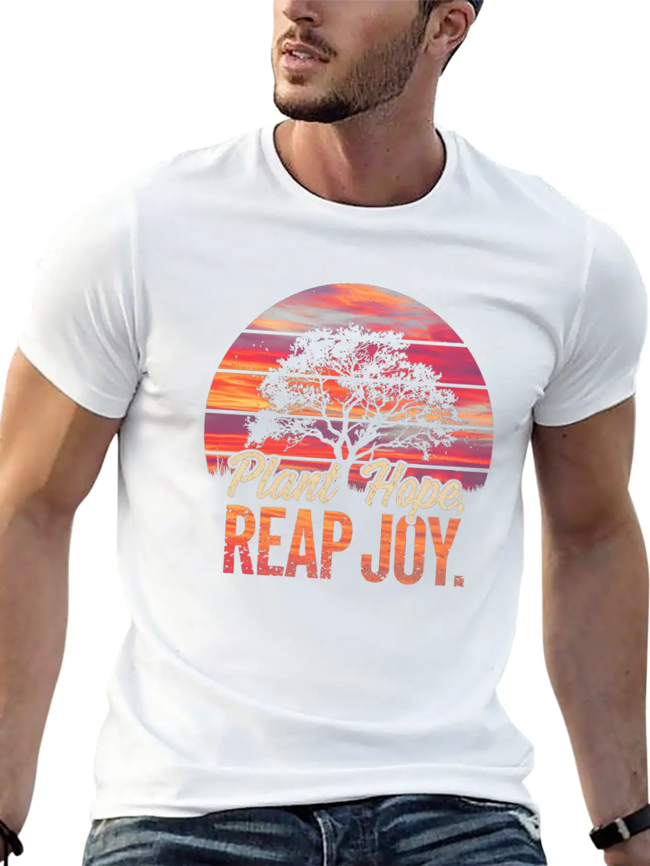 Plant Hope, Reap Joy Stylish Everyday T-Shirt – Unisex Basic Cotton Tee