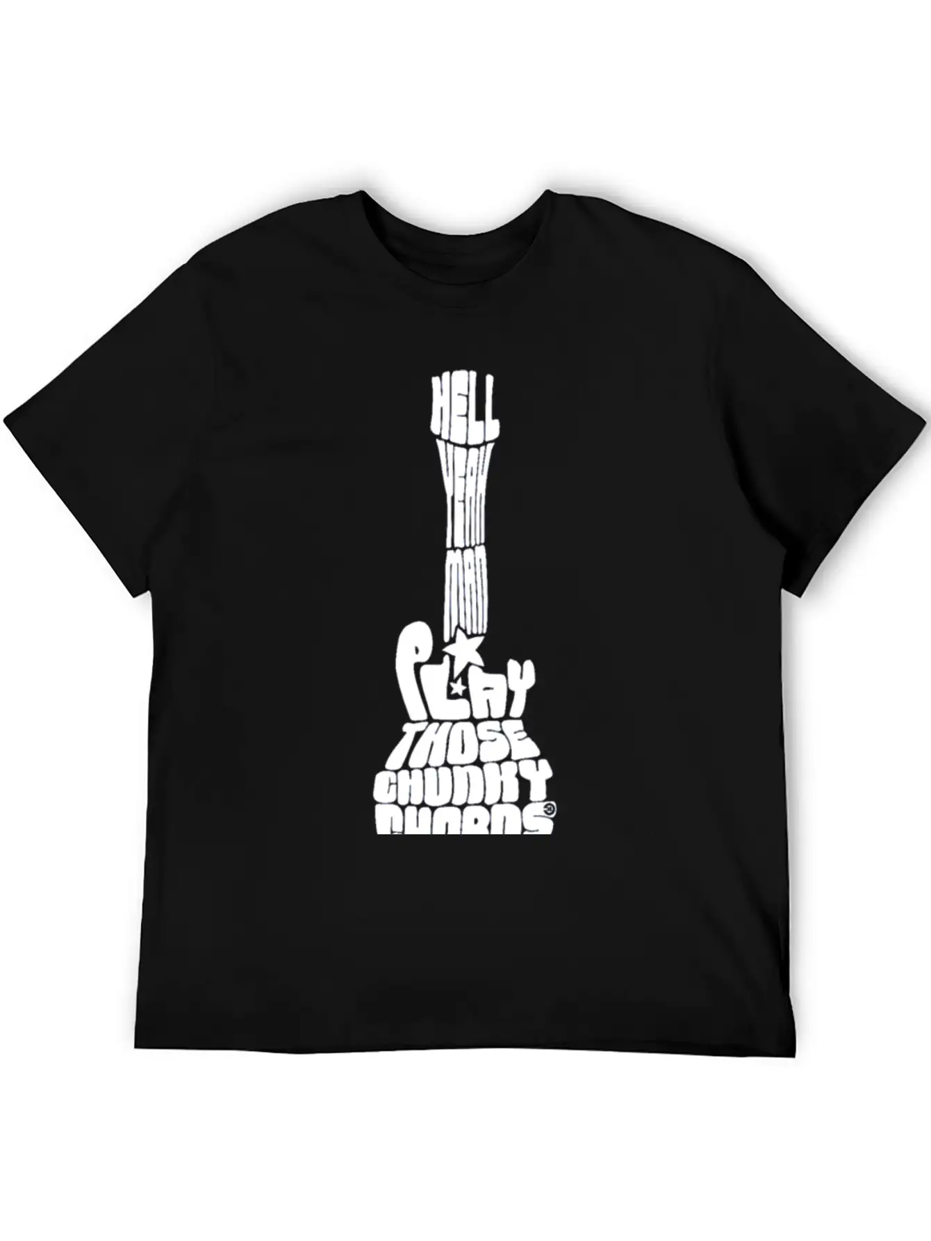 Play Those Chunky Chords White Relaxed Everyday Tee – Lightweight And Durable Cotton