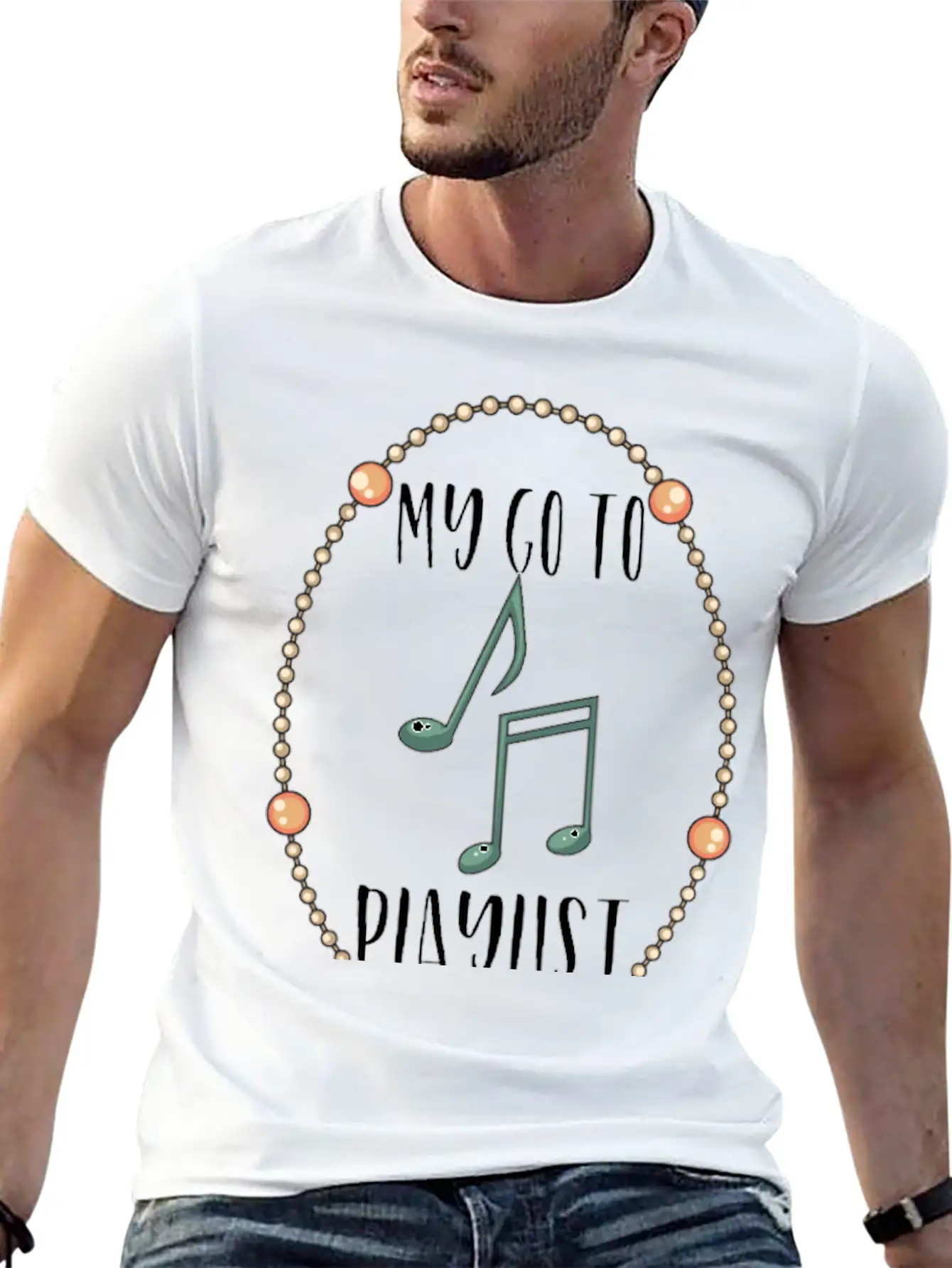 Playlist - Rosary Christian Worship - Church Stylish Everyday T-Shirt – Unisex Basic Cotton Tee