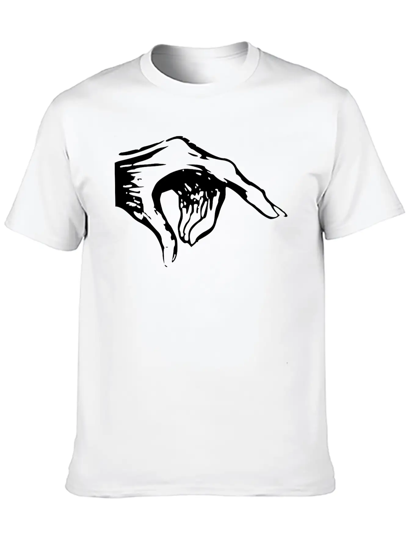 Pointing Monster Hand Basic Graphic T-Shirt – Daily Comfort In Soft Cotton