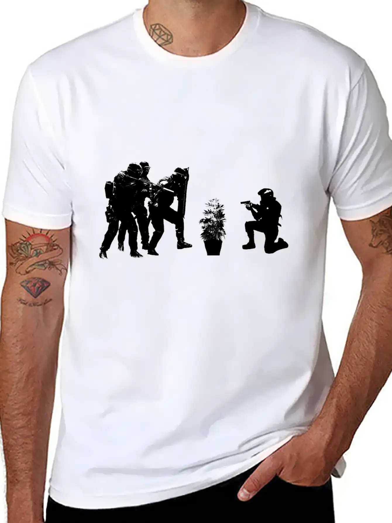 Police Brutality Coming Up Stylish Everyday T-Shirt – Unisex Basic Cotton Tee