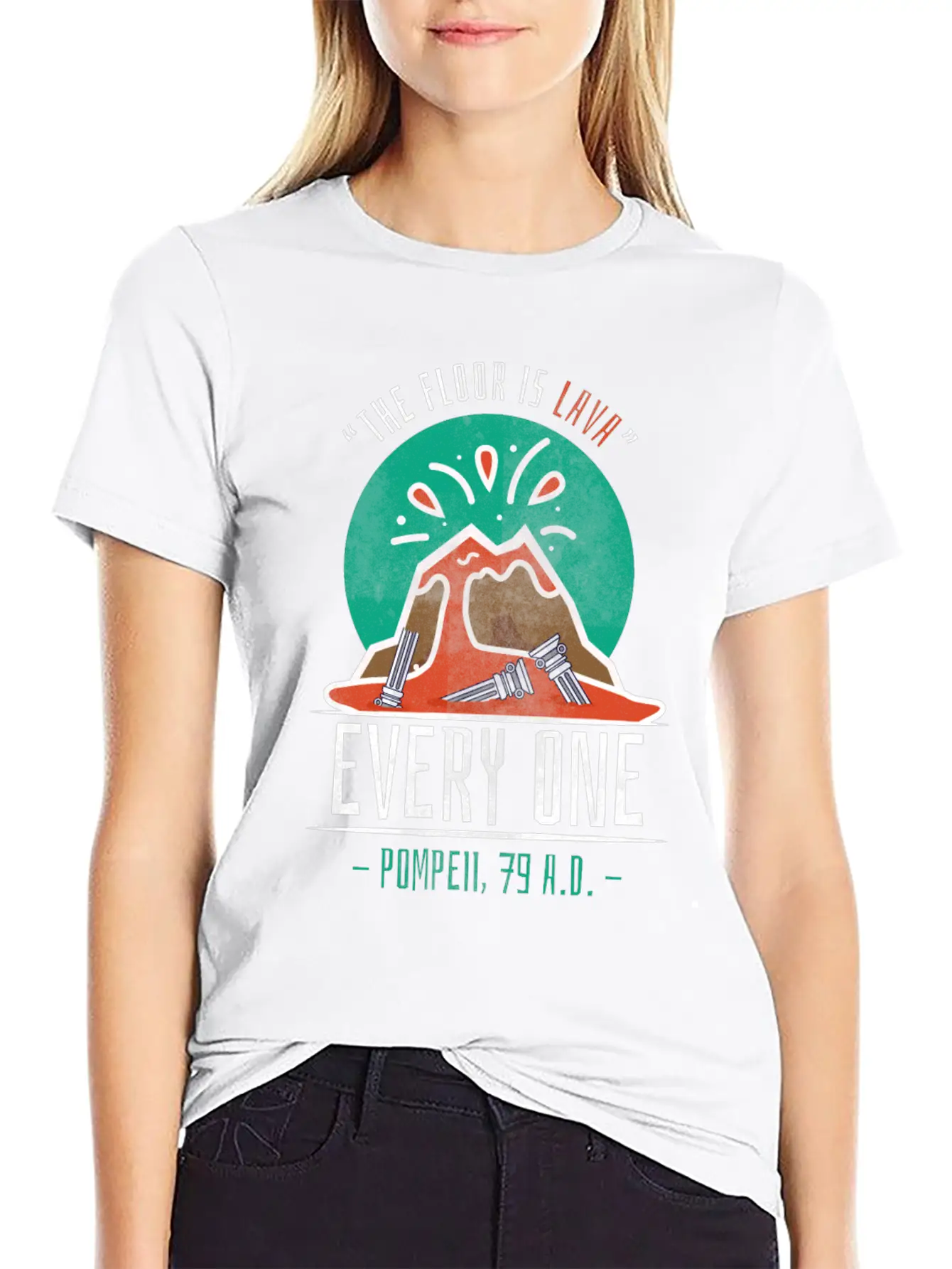 Pompeii Lava Volcano History Teacher Classic Cotton Tee – Unisex Comfort For Any Season