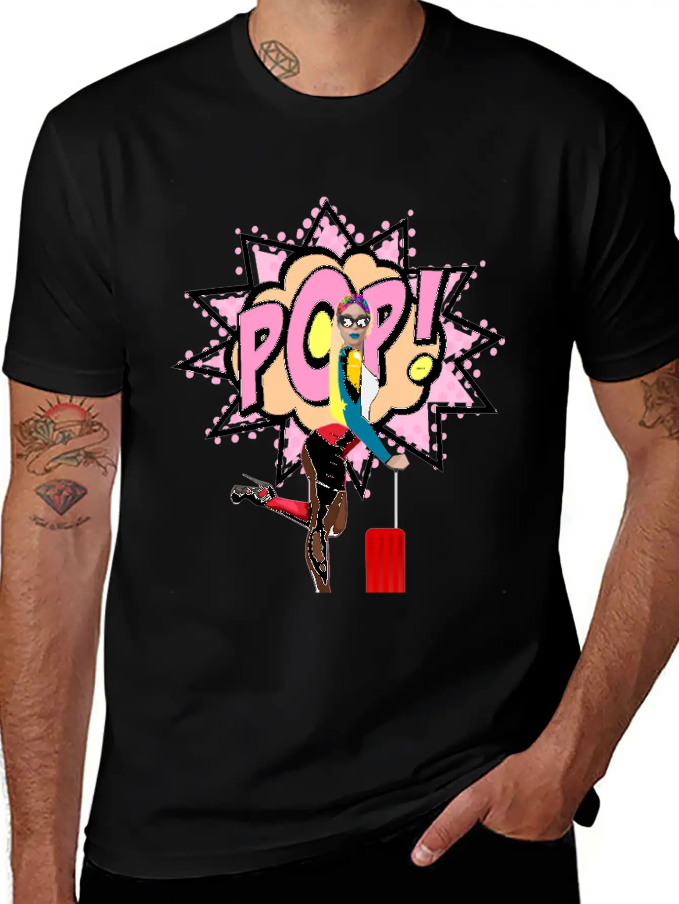 Pop Art Relaxed Everyday Tee – Lightweight And Durable Cotton