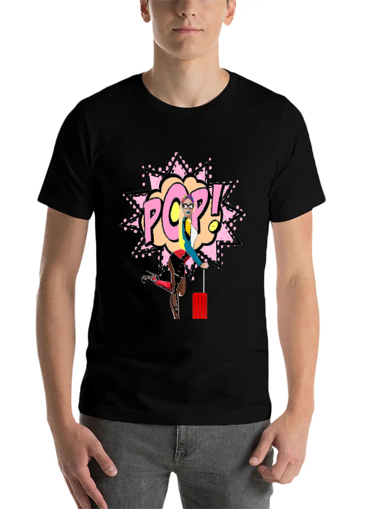 Pop Art Relaxed Everyday Tee – Lightweight And Durable Cotton