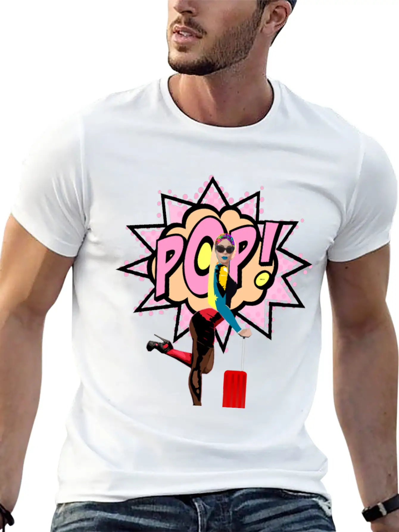 Pop Art Relaxed Everyday Tee – Lightweight And Durable Cotton