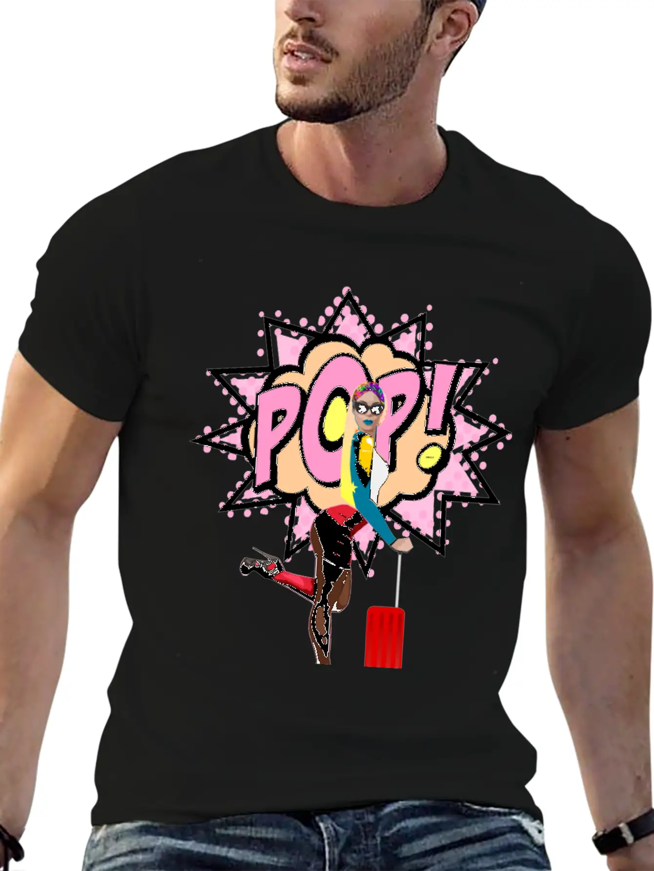 Pop Art Relaxed Everyday Tee – Lightweight And Durable Cotton