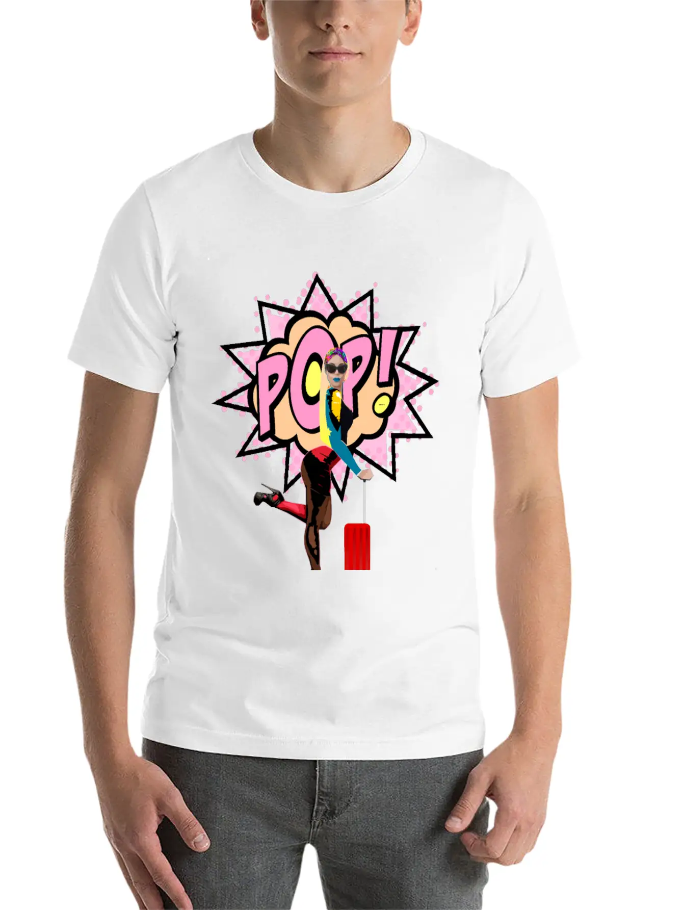 Pop Art Stylish Everyday T-Shirt – Unisex Basic Cotton Tee