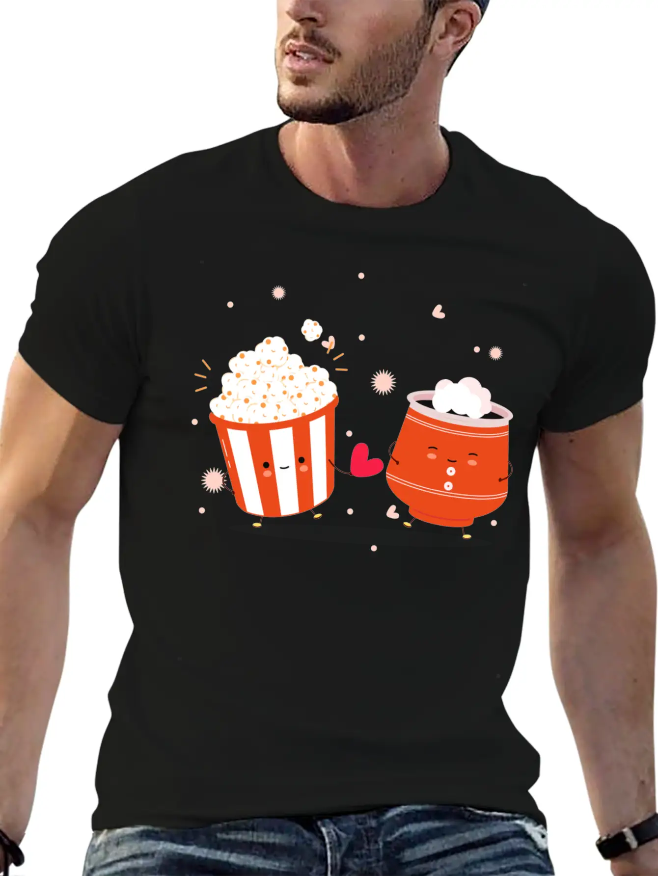 Pop Corn Stylish Everyday T-Shirt – Unisex Basic Cotton Tee