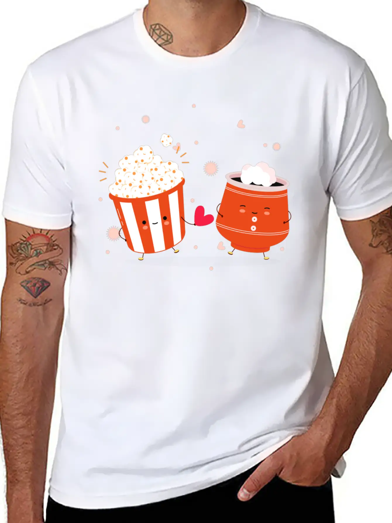 Pop Corn Stylish Everyday T-Shirt – Unisex Basic Cotton Tee