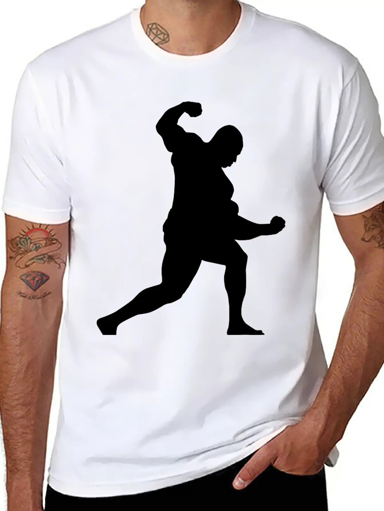 Posing Body Builder Stylish Everyday T-Shirt – Unisex Basic Cotton Tee