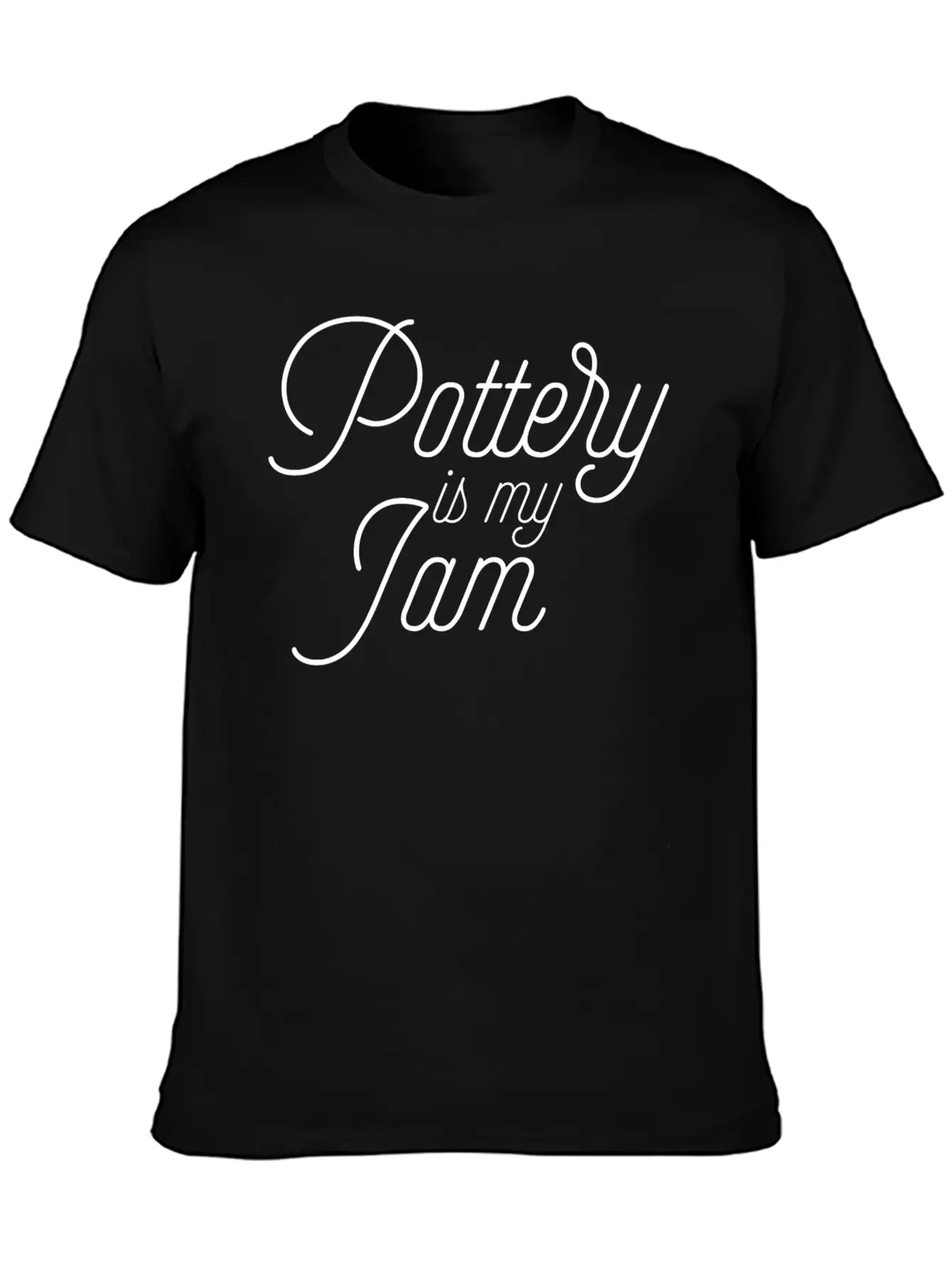 Pottery Is My Jam Pottery Gift Clay Artist Stylish Everyday T-Shirt – Unisex Basic Cotton Tee