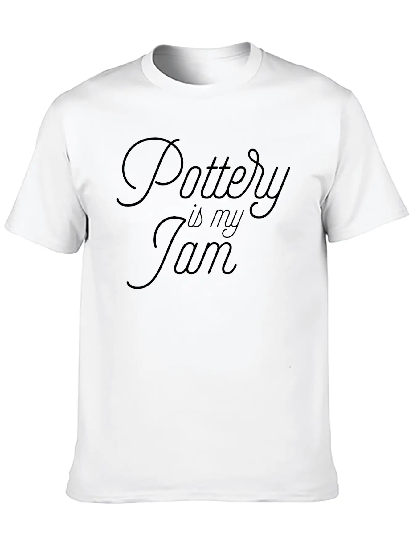 Pottery Is My Jam Pottery Gift Clay Artist Stylish Everyday T-Shirt – Unisex Basic Cotton Tee