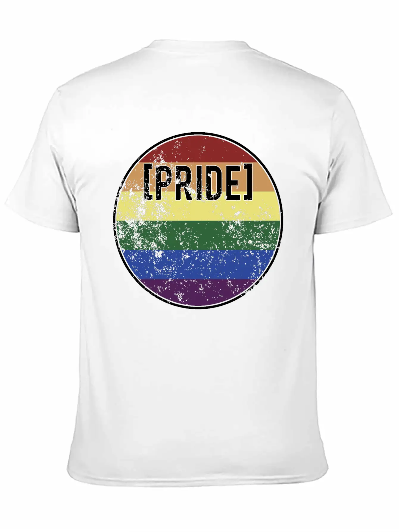 Pride Distressed Stylish Everyday T-Shirt – Unisex Basic Cotton Tee
