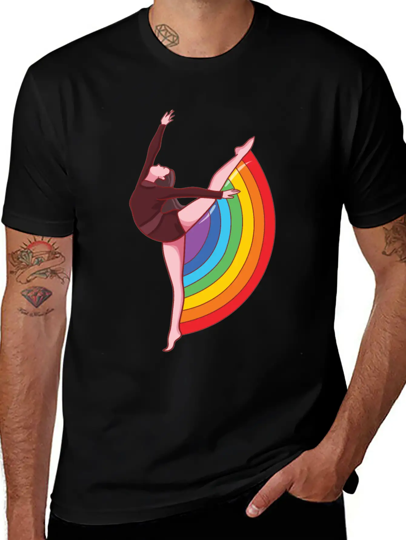 Pride High Kick Basic Graphic T-Shirt – Daily Comfort In Soft Cotton
