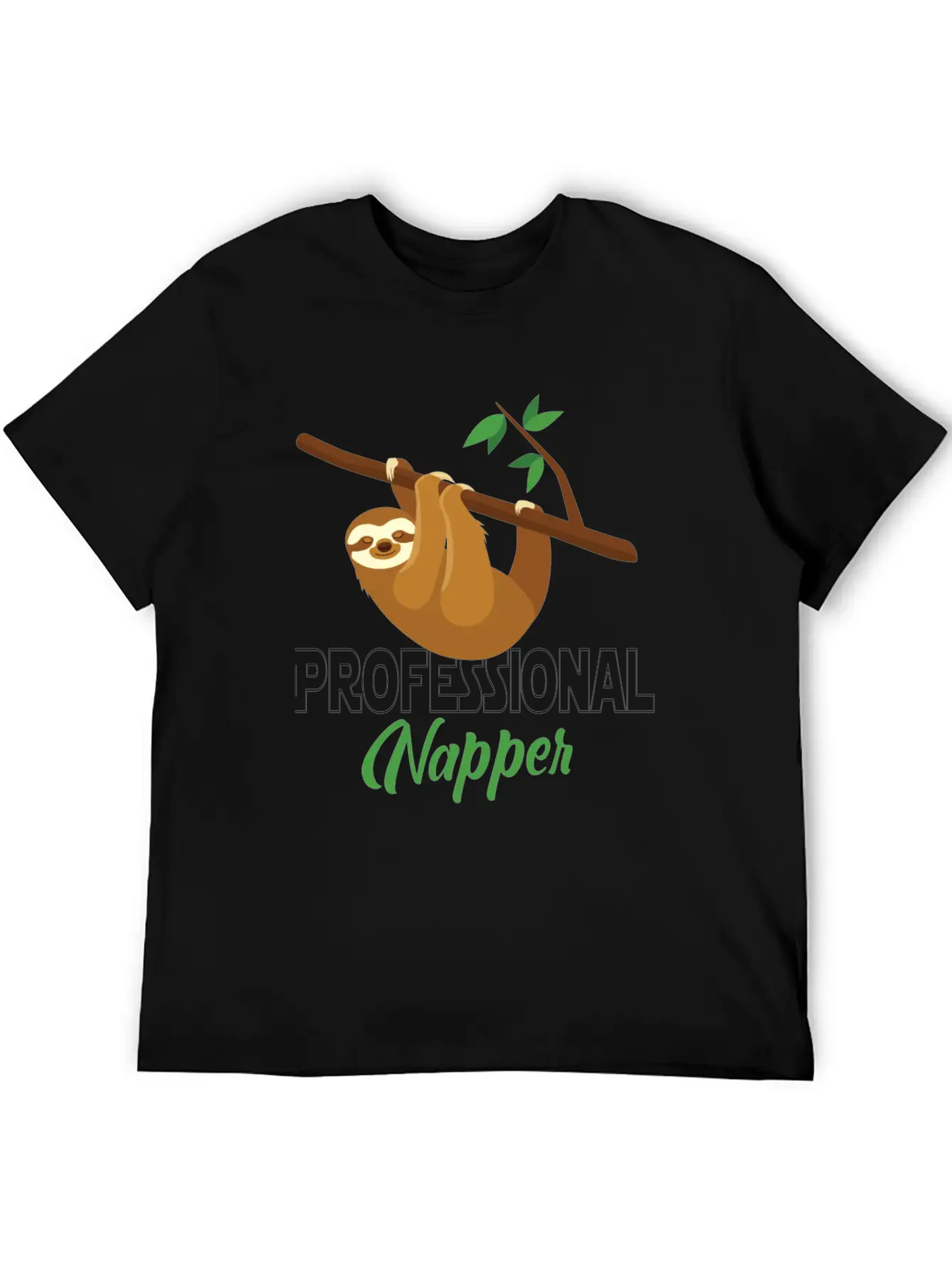 Professional Napper Sloth Sloth Sleep Basic Graphic T-Shirt – Daily Comfort In Soft Cotton