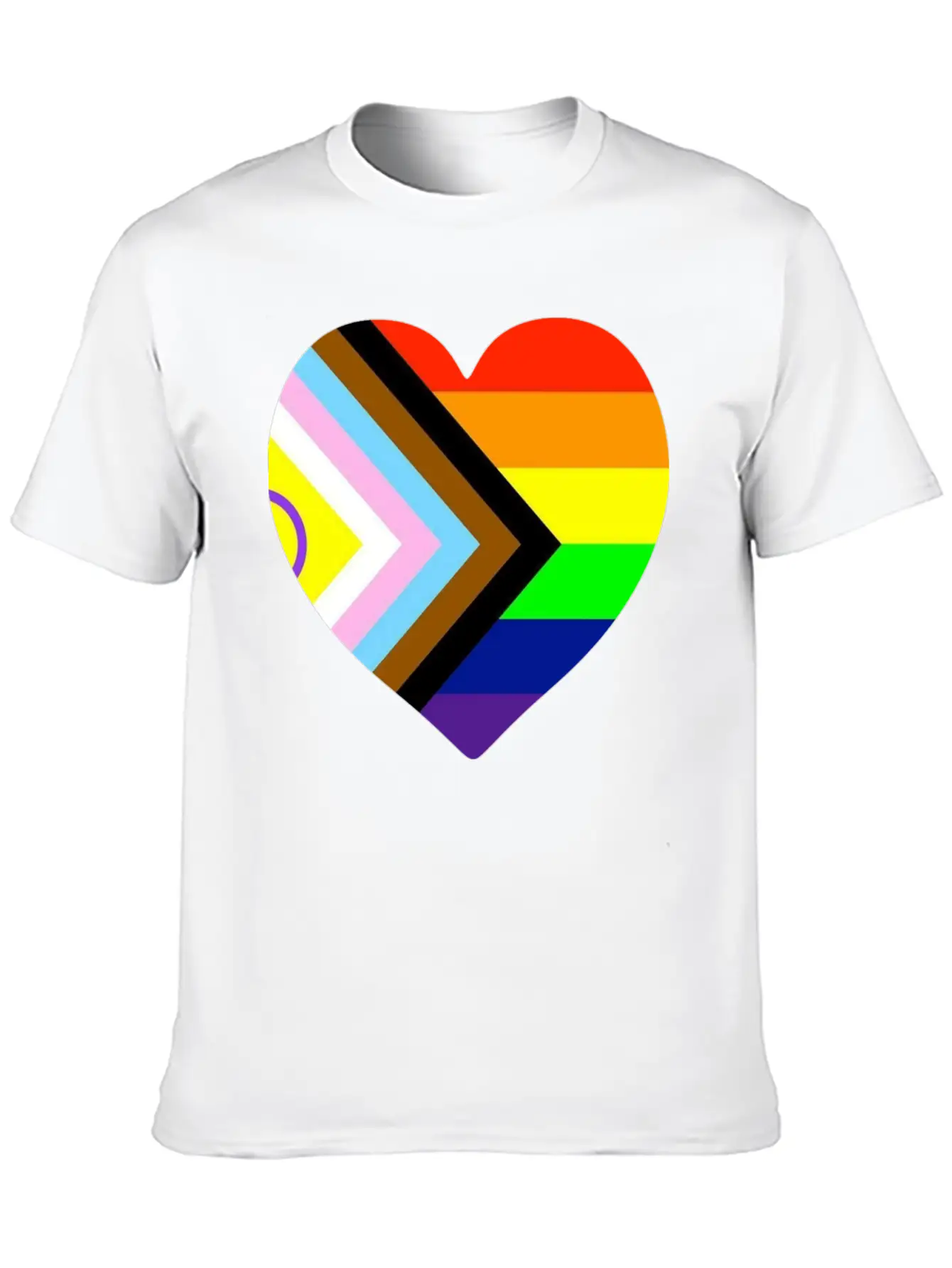 Progress Love Flag Stylish Everyday T-Shirt – Unisex Basic Cotton Tee