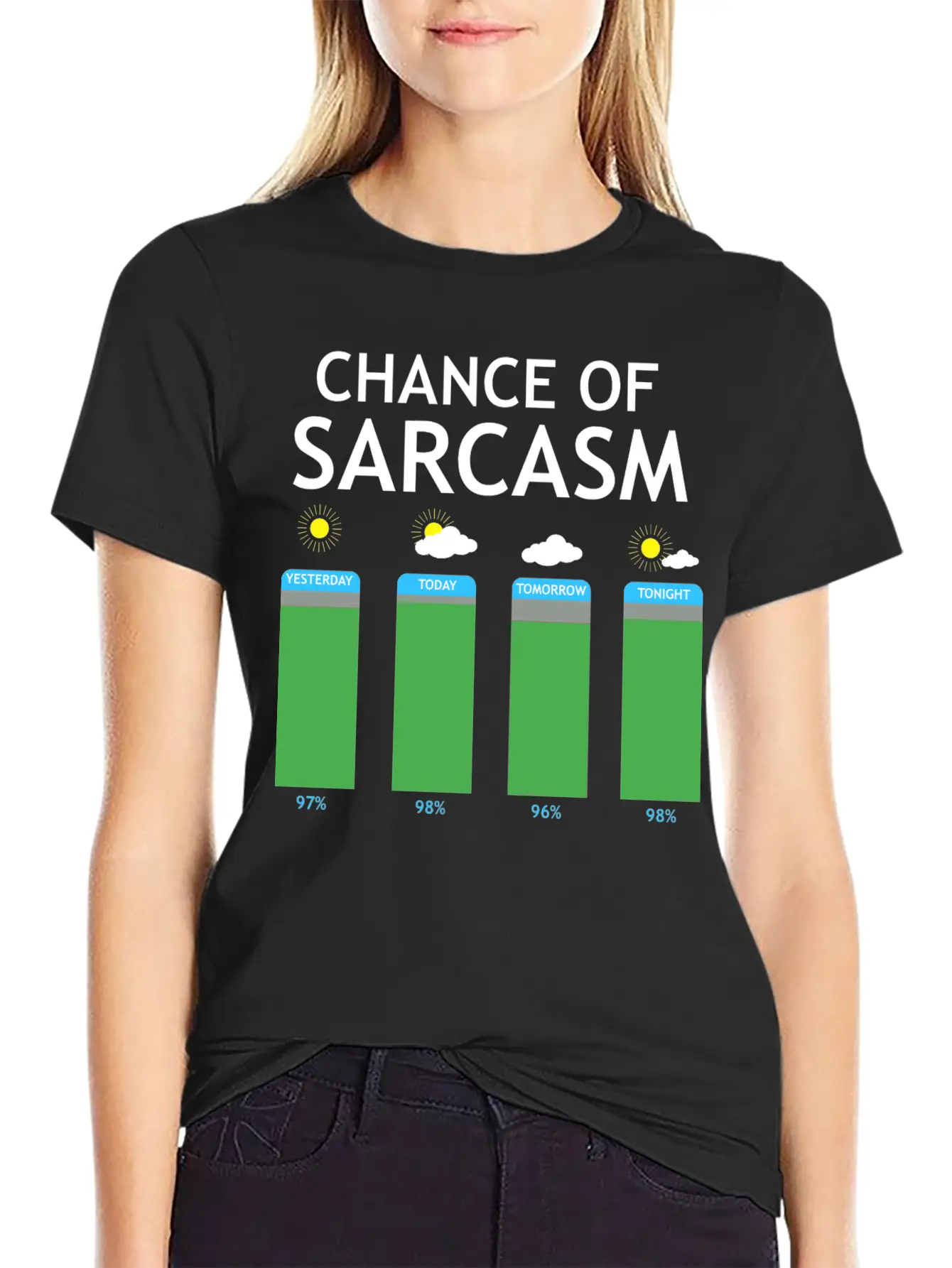 Prospect Of Sarcasm Weather Irony Gift Essential Cotton Tee For Daily Outfits – Unisex Style