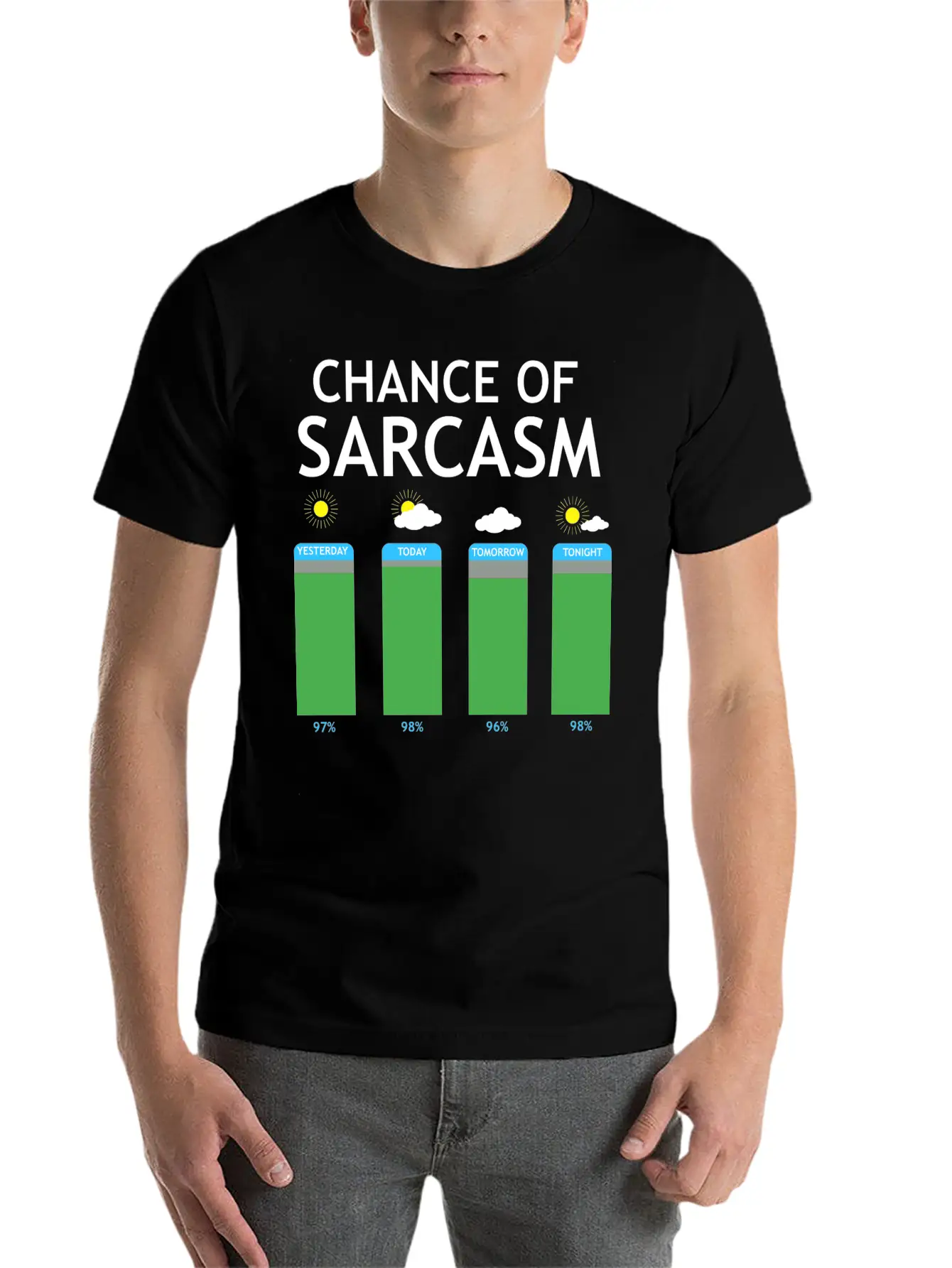 Prospect Of Sarcasm Weather Irony Gift Essential Cotton Tee For Daily Outfits – Unisex Style