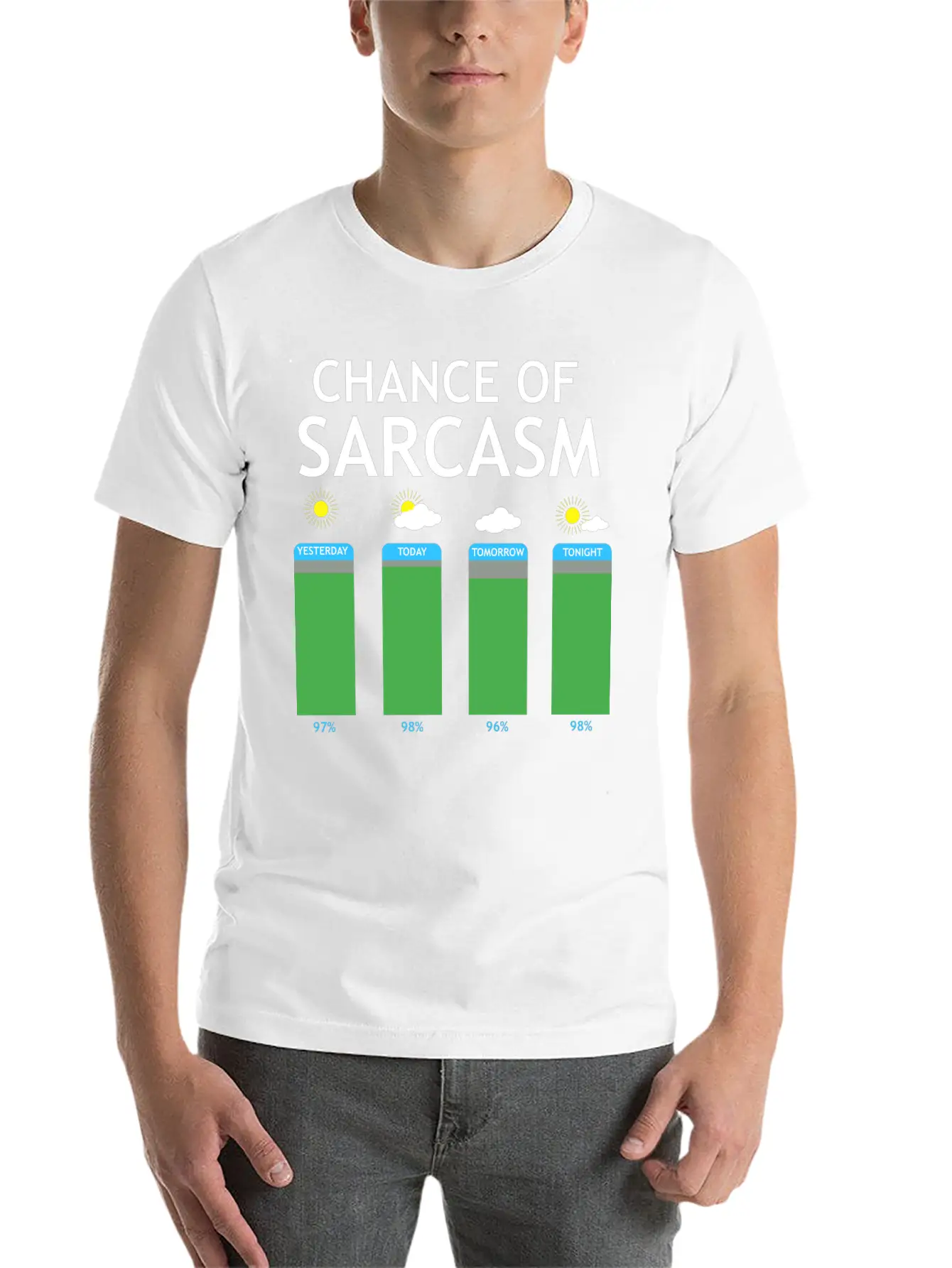 Prospect Of Sarcasm Weather Irony Gift Essential Cotton Tee For Daily Outfits – Unisex Style