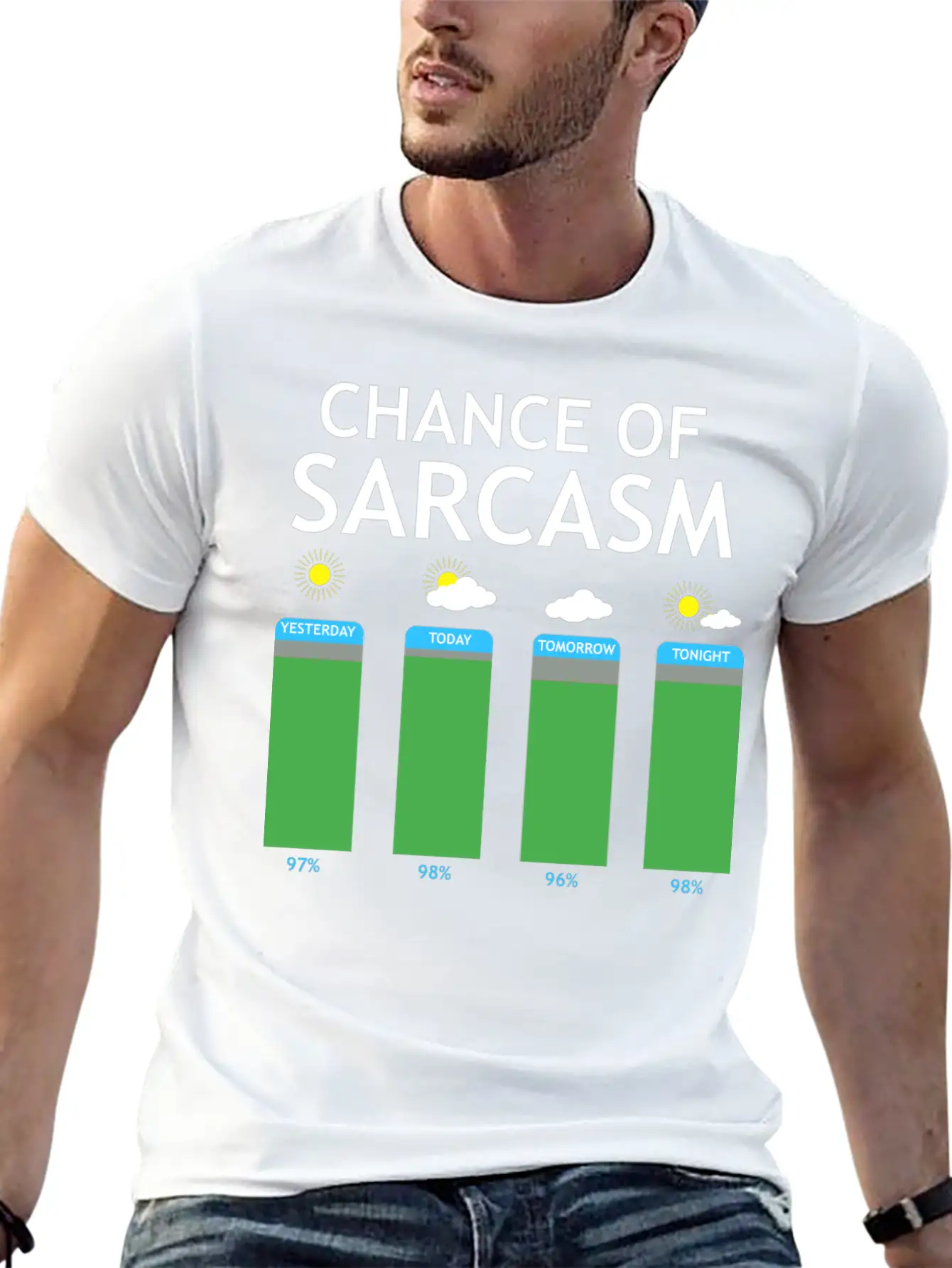 Prospect Of Sarcasm Weather Irony Gift Essential Cotton Tee For Daily Outfits – Unisex Style