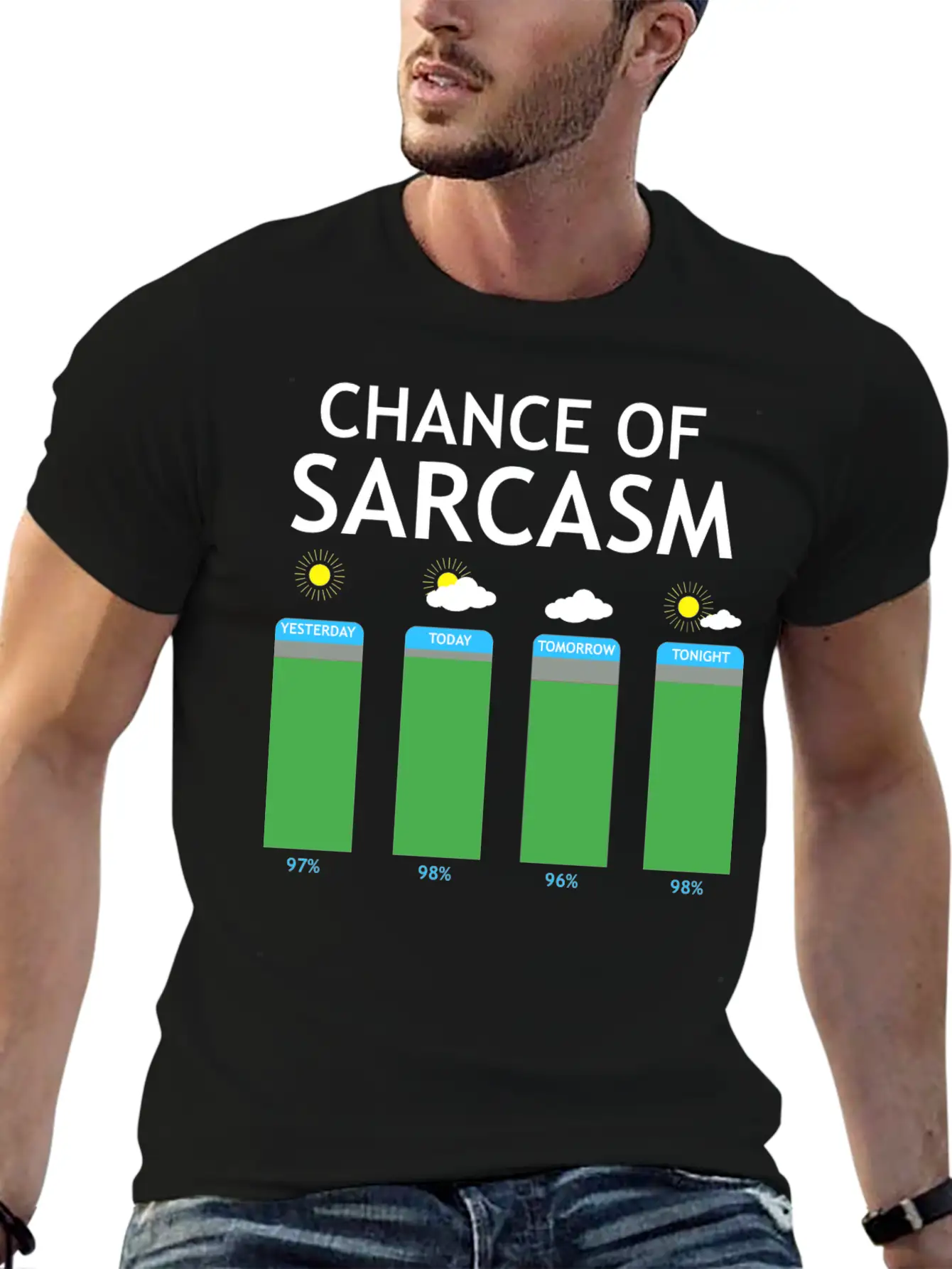 Prospect Of Sarcasm Weather Irony Gift Essential Cotton Tee For Daily Outfits – Unisex Style