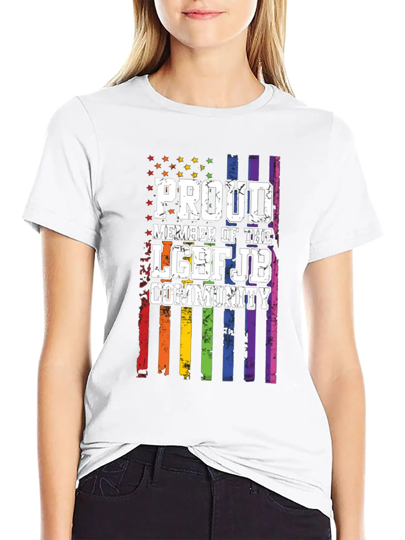 PROUD MEMBER OF THE LGBT JB COMMUNITY Unisex Cotton Tee – Relaxed Fit For Any Occasion