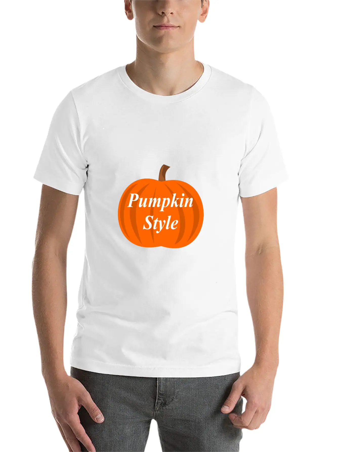 Pumpkin Style Stylish Everyday T-Shirt – Unisex Basic Cotton Tee