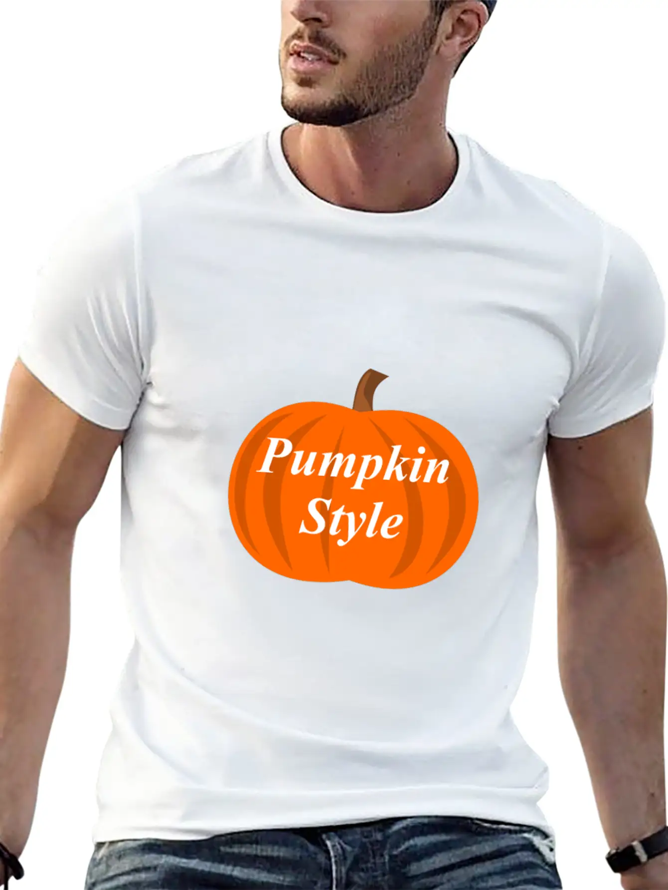 Pumpkin Style Stylish Everyday T-Shirt – Unisex Basic Cotton Tee
