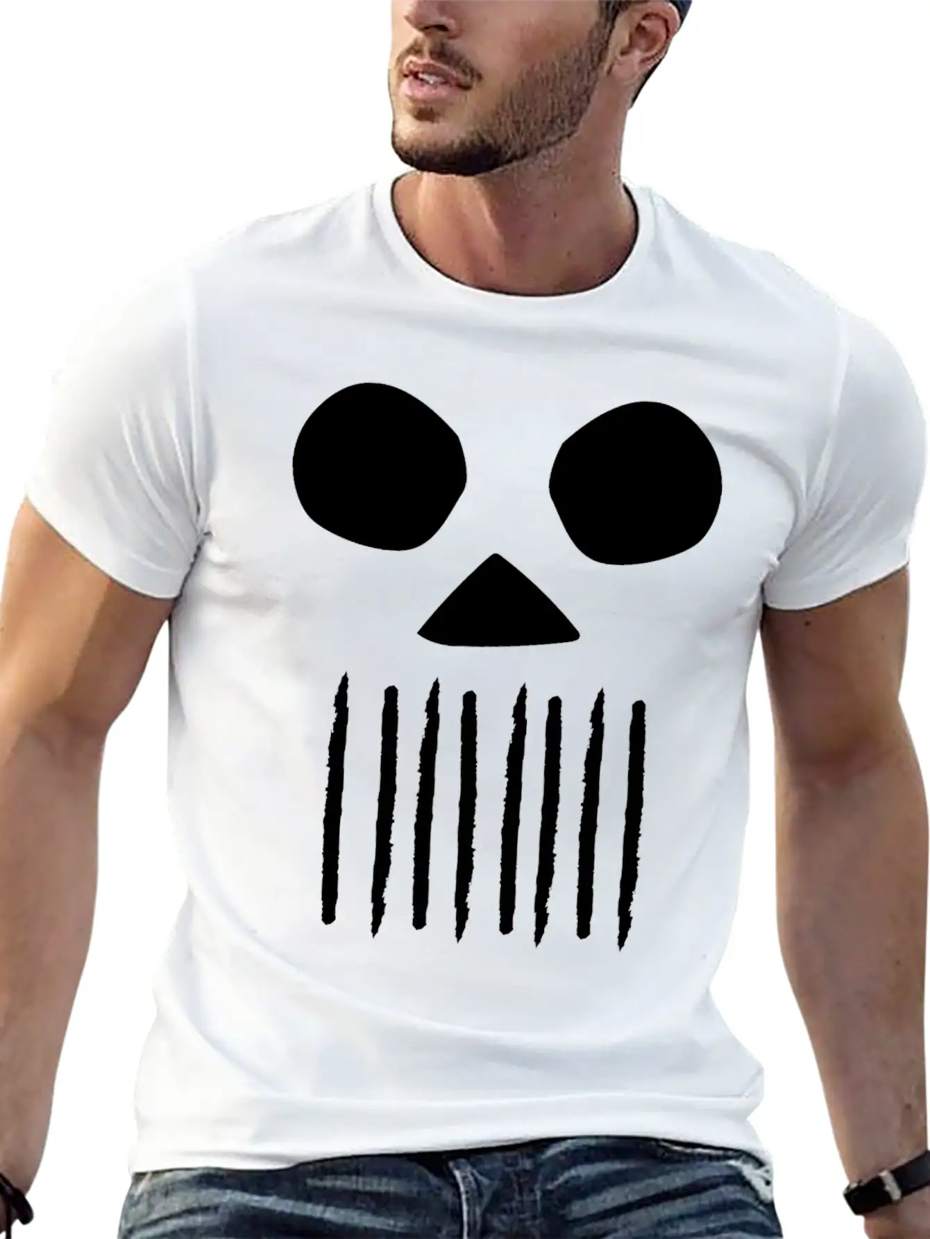 Punk Skull Grunge Stylish Everyday T-Shirt – Unisex Basic Cotton Tee