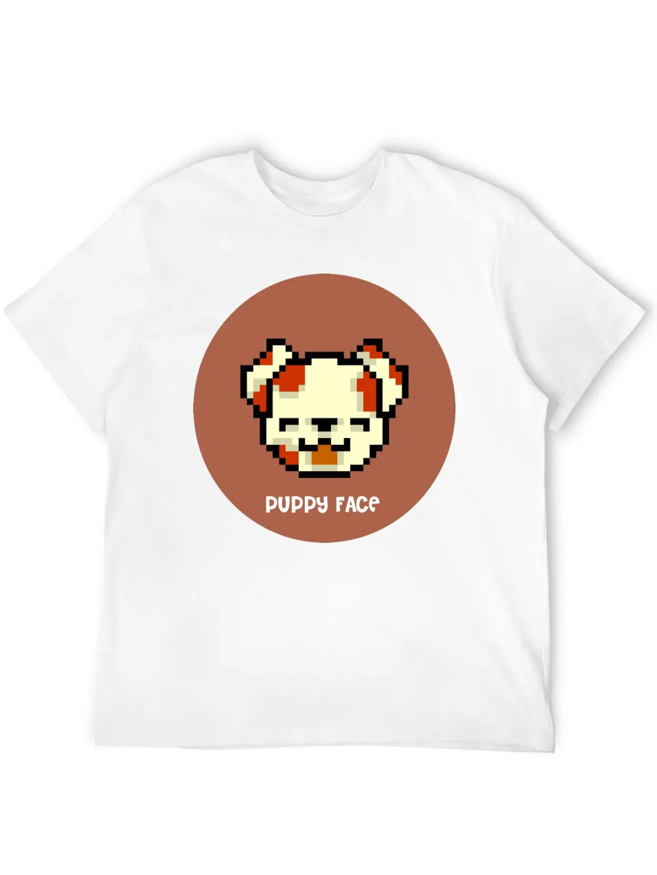 PUPPY FACE Relaxed Everyday Tee – Lightweight And Durable Cotton