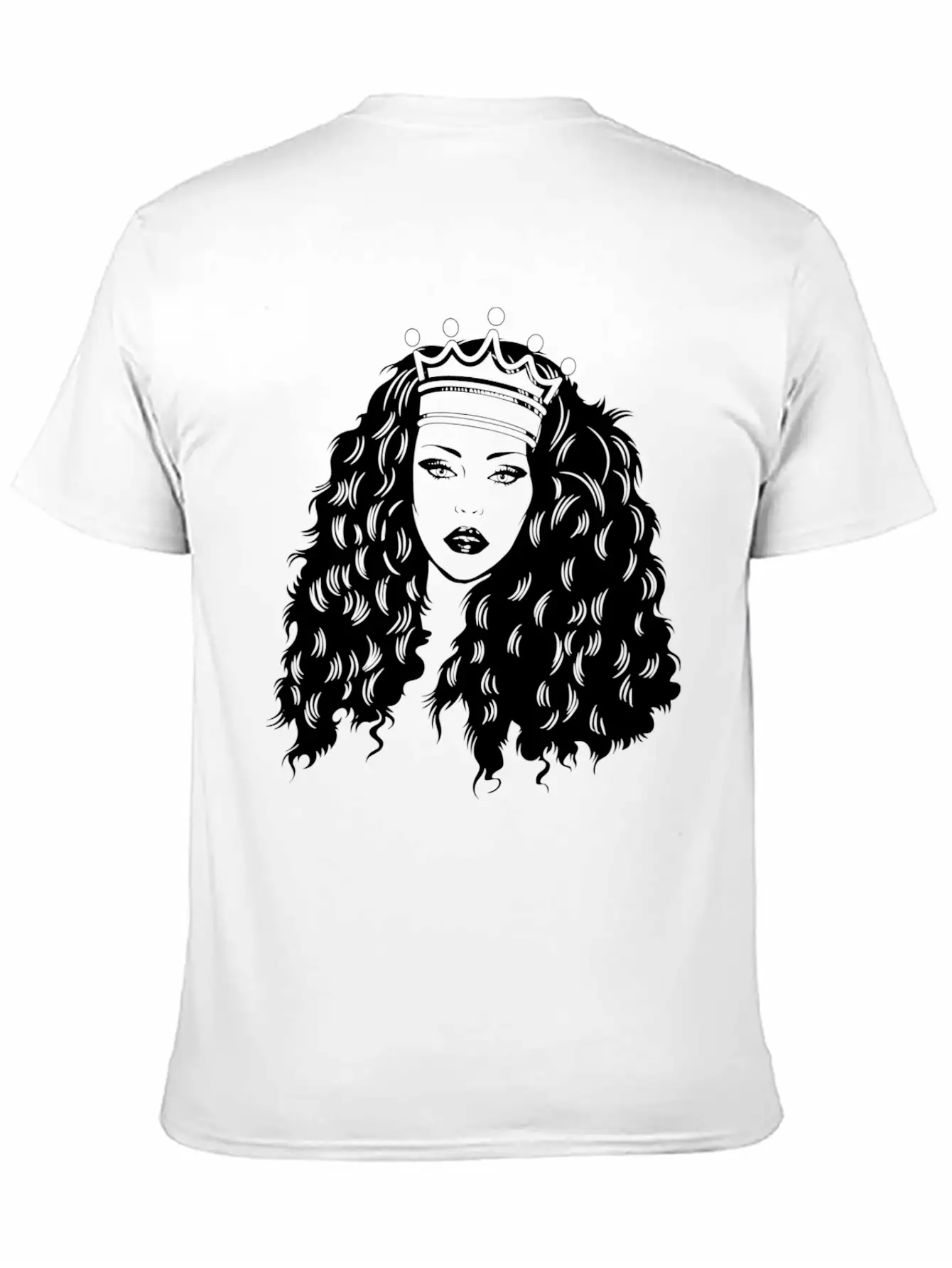 Queen Woman Crown Mix Ethnic Classy Pretty Lady Stylish Everyday T-Shirt – Unisex Basic Cotton Tee