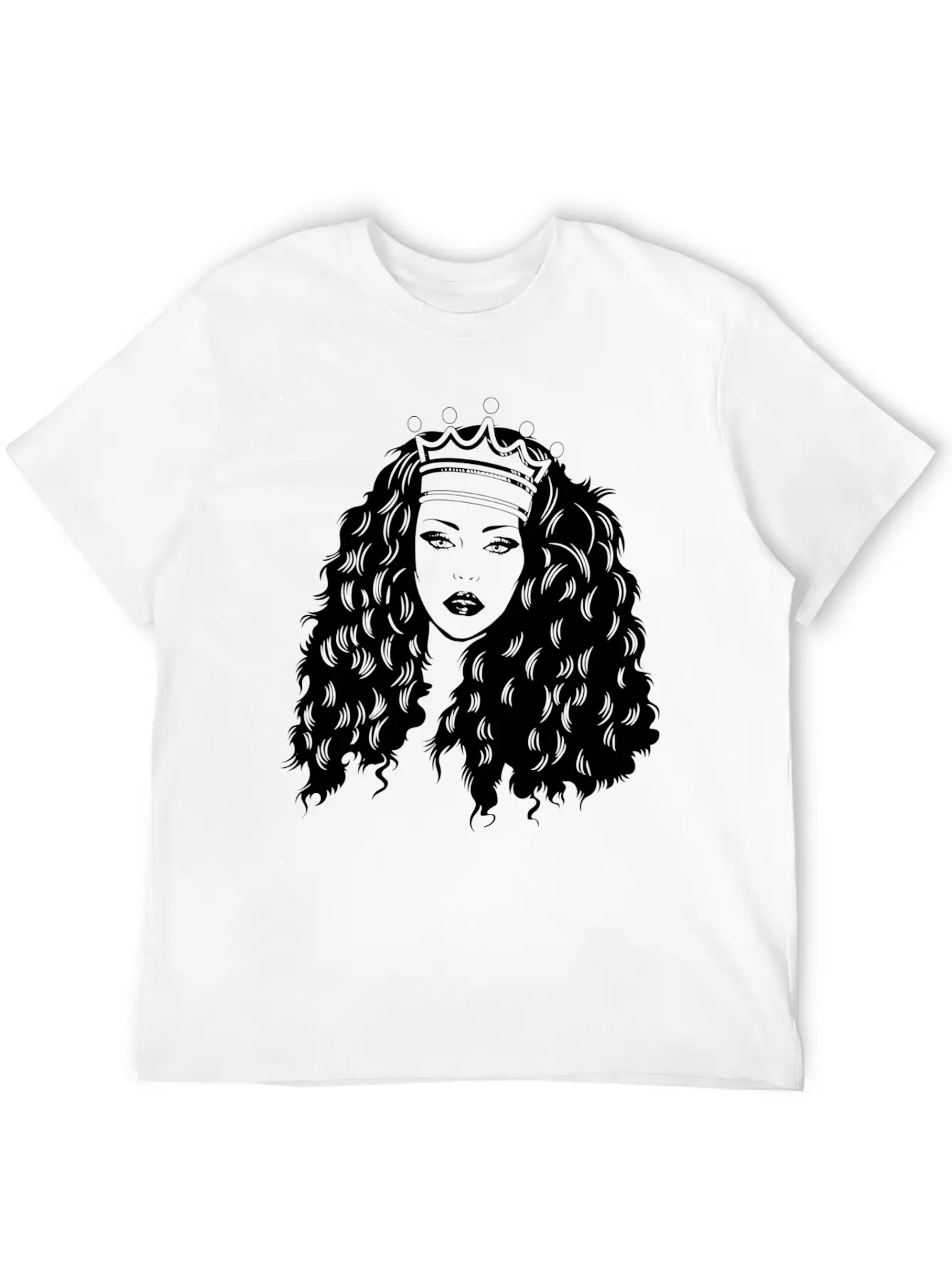 Queen Woman Crown Mix Ethnic Classy Pretty Lady Stylish Everyday T-Shirt – Unisex Basic Cotton Tee
