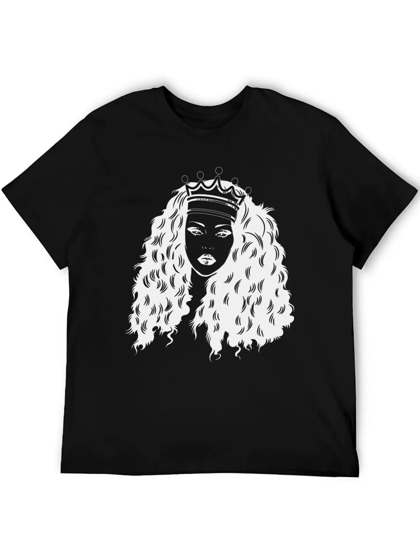 Queen Woman Crown Mix Ethnic Classy Pretty Lady Stylish Everyday T-Shirt – Unisex Basic Cotton Tee