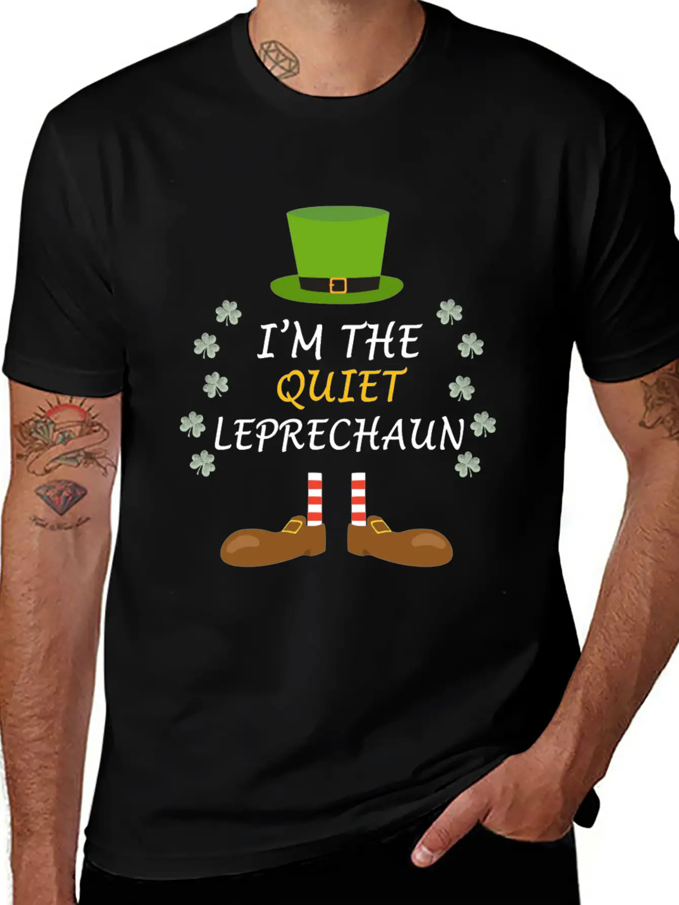 Quiet Leprechaun St Patricks Day Ireland Outfit Stylish Everyday T-Shirt – Unisex Basic Cotton Tee