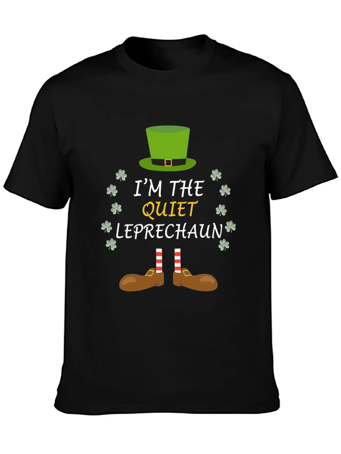 Quiet Leprechaun St Patricks Day Ireland Outfit Stylish Everyday T-Shirt – Unisex Basic Cotton Tee
