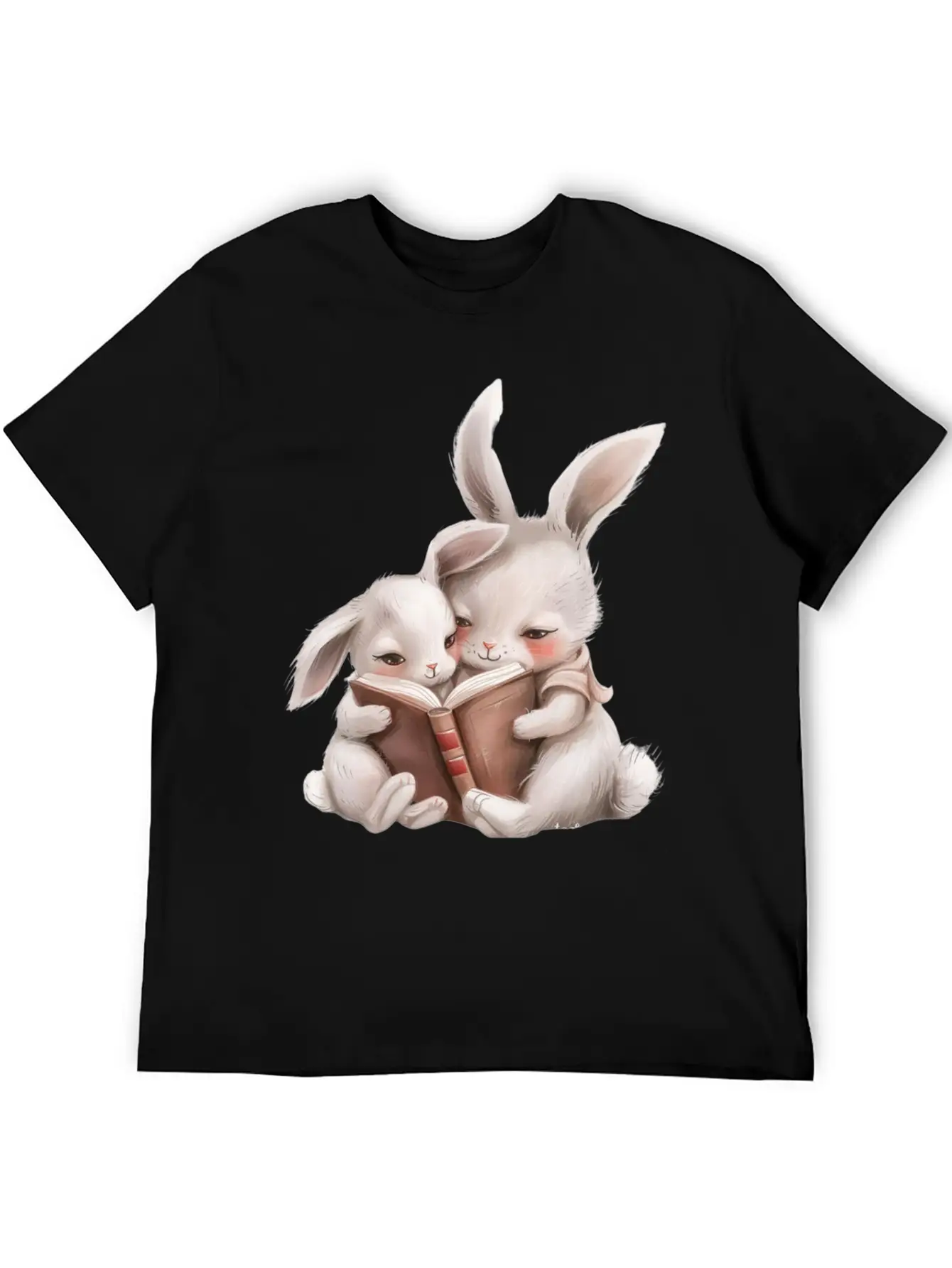 Rabbit Family. Basic Graphic T-Shirt – Daily Comfort In Soft Cotton