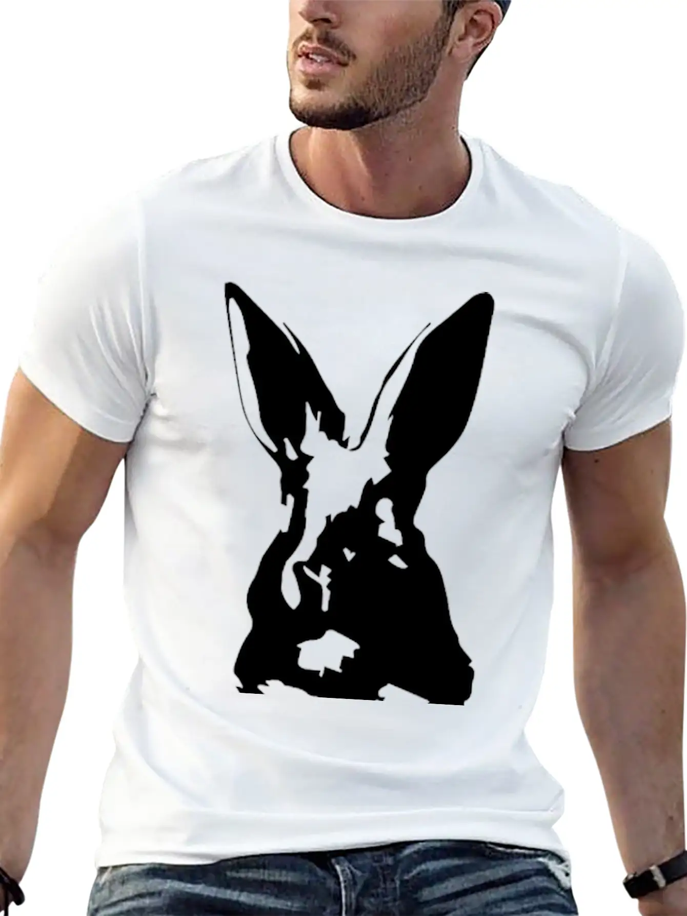 Rabbit Pocket Classic Cotton Tee – Unisex Comfort For Any Season