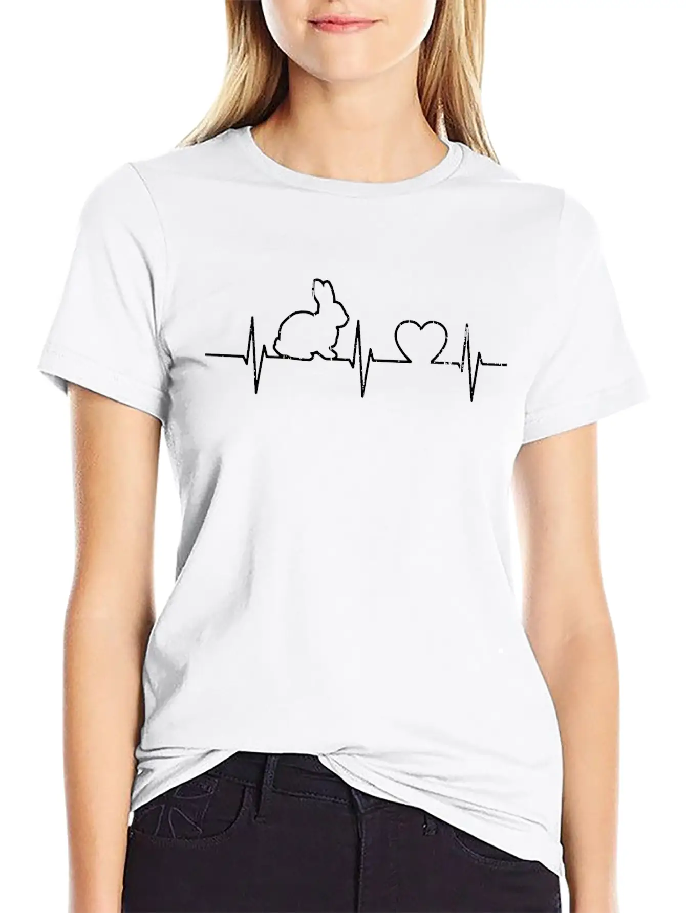 Rabbit Stylish Everyday T-Shirt – Unisex Basic Cotton Tee