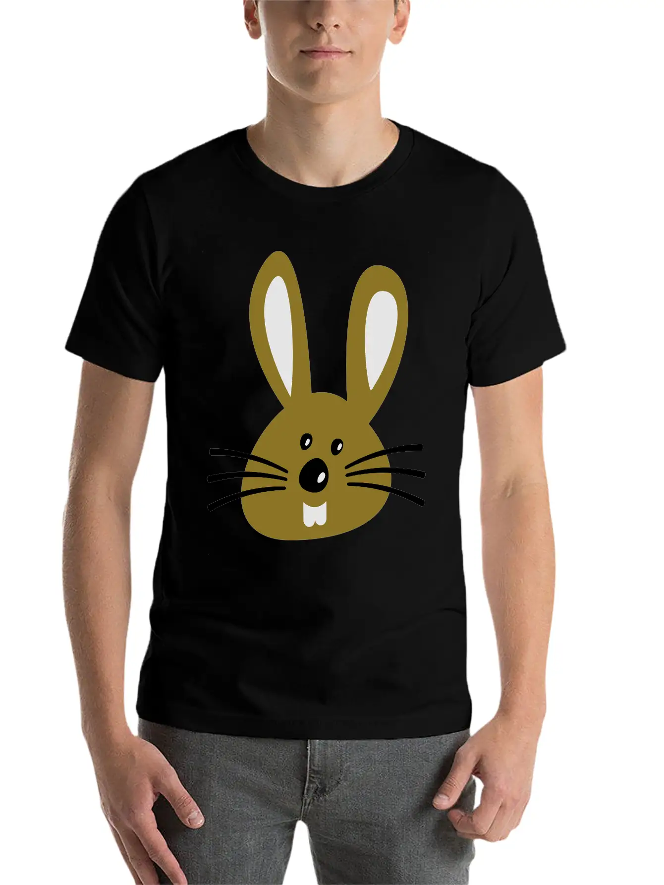 Rabbit Unisex Cotton Tee – Relaxed Fit For Any Occasion