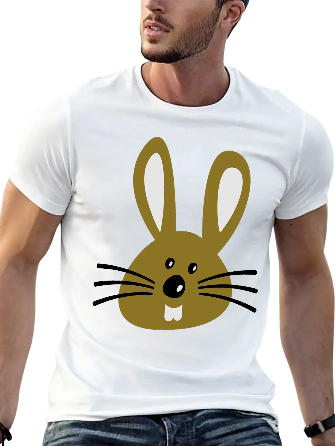 Rabbit Unisex Cotton Tee – Relaxed Fit For Any Occasion