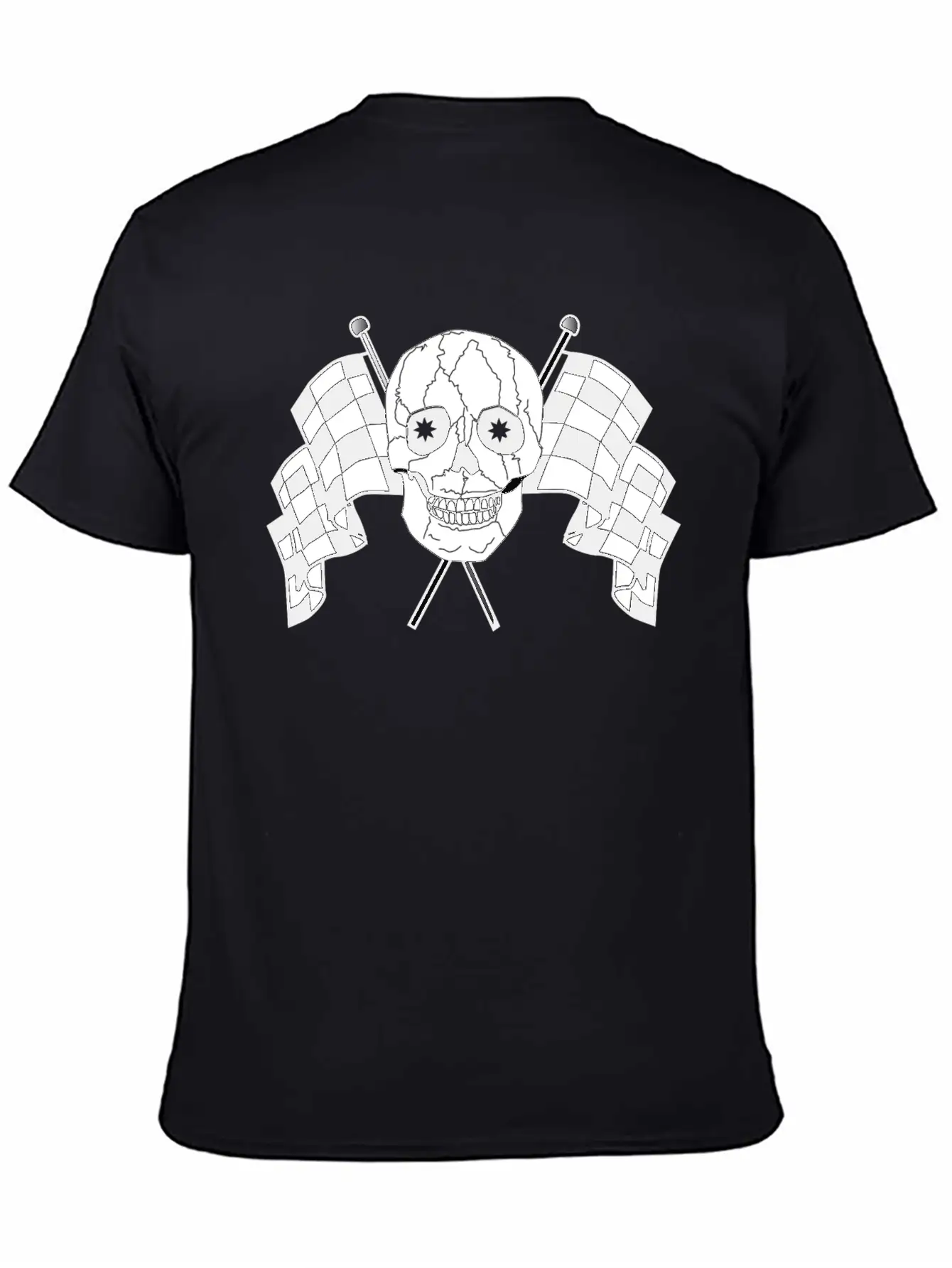 Racing Flags Basic Graphic T-Shirt – Daily Comfort In Soft Cotton