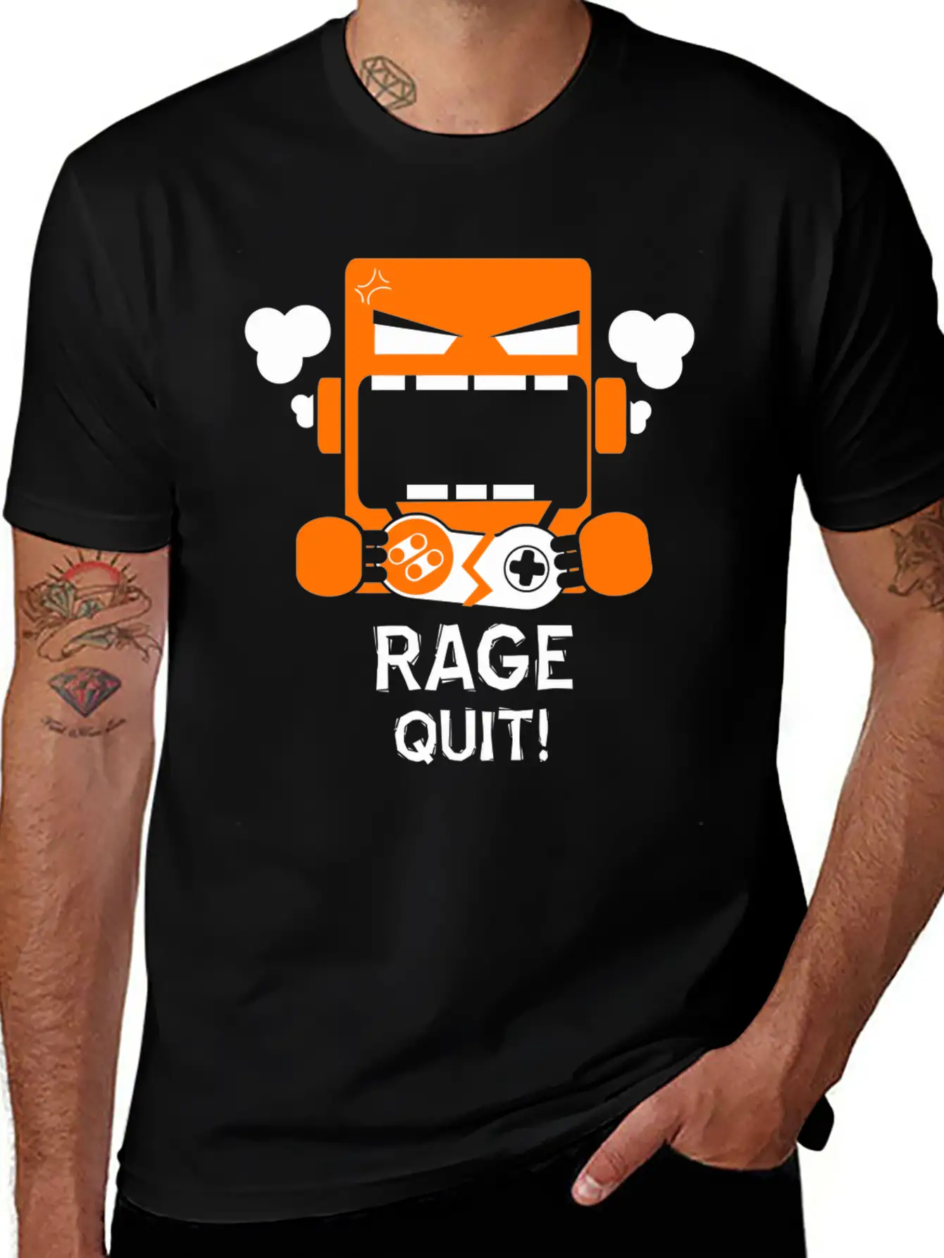 Rage Quit Stylish Everyday T-Shirt – Unisex Basic Cotton Tee