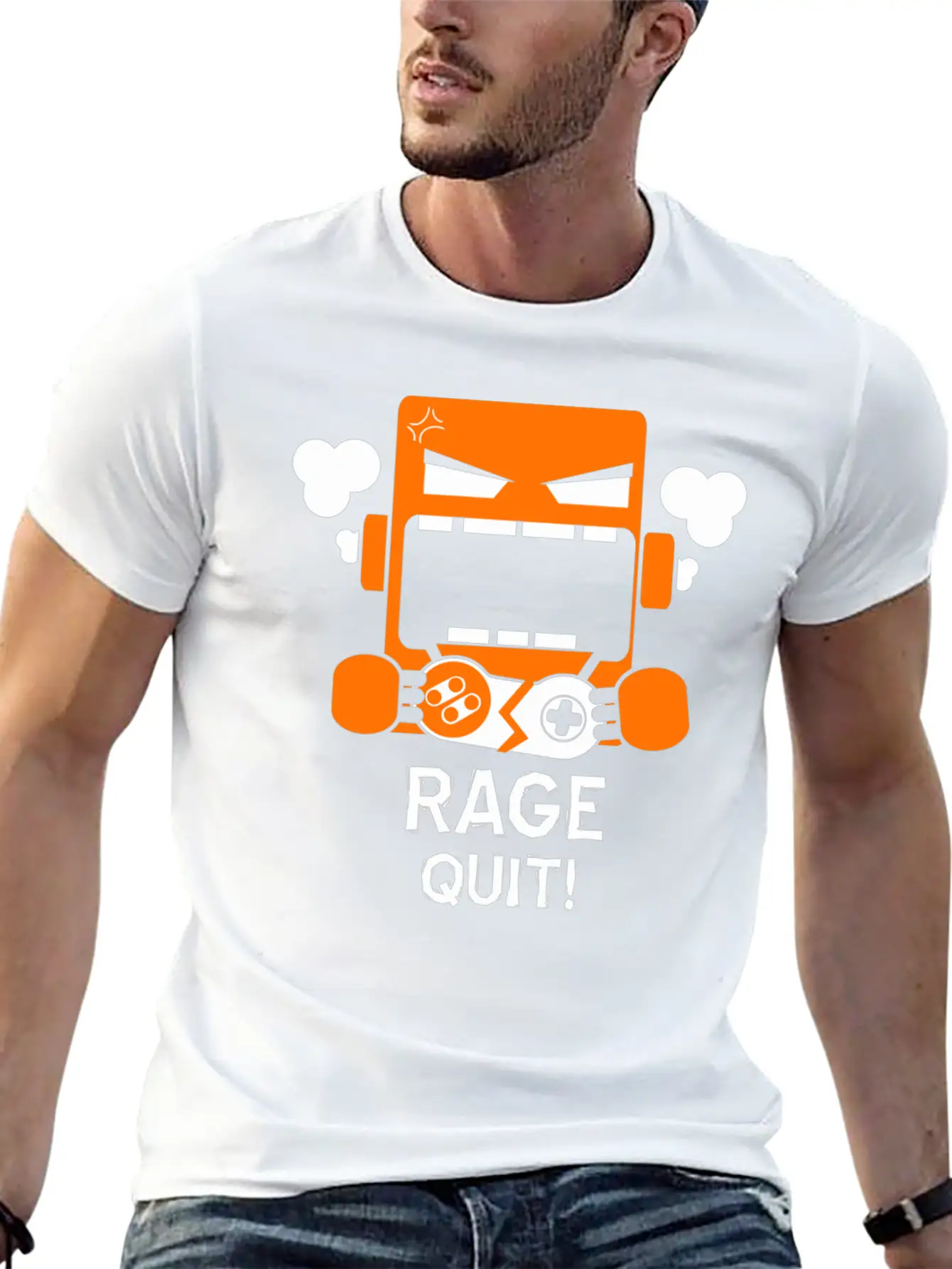 Rage Quit Stylish Everyday T-Shirt – Unisex Basic Cotton Tee